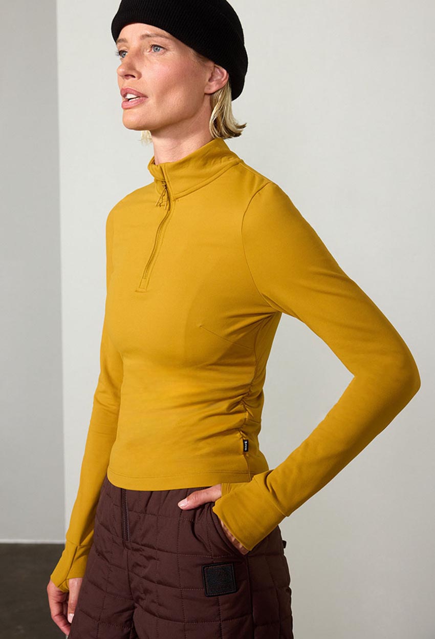 Forge Half-Zip Fitted Long Sleeve Top