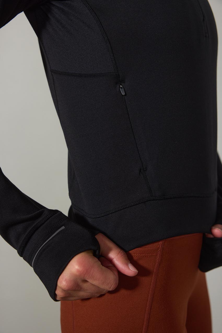 Traverse Fitted Half-Zip Long Sleeve Top