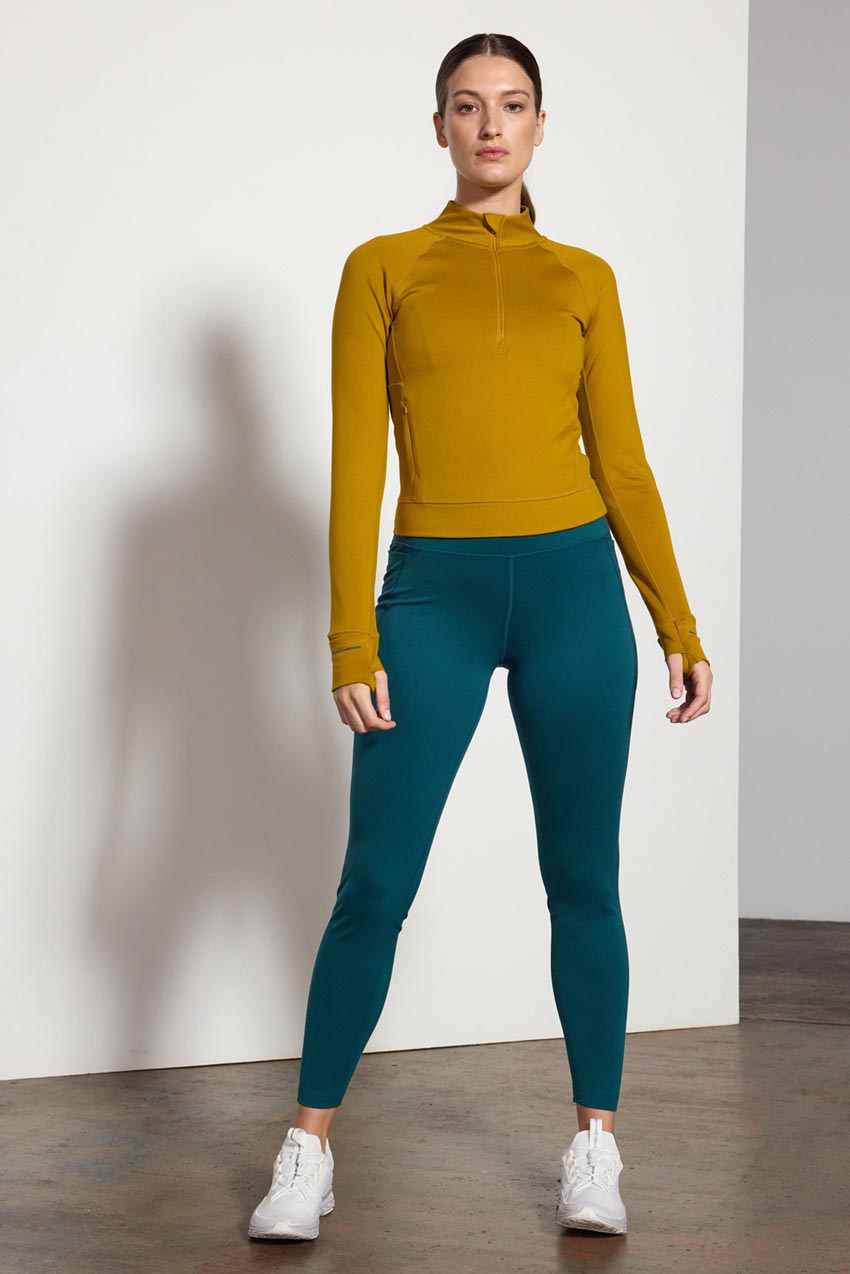 Traverse Fitted Half-Zip Long Sleeve Top