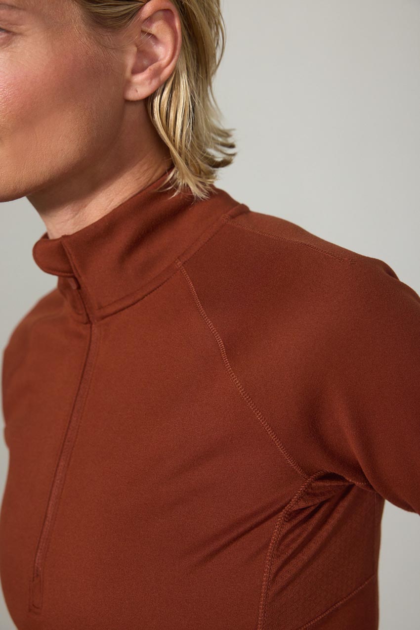 Traverse Fitted Half-Zip Long Sleeve Top