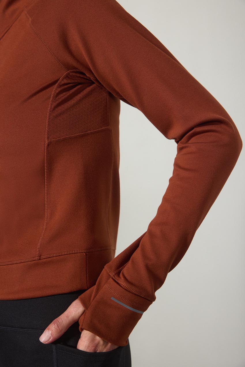 Traverse Fitted Half-Zip Long Sleeve Top