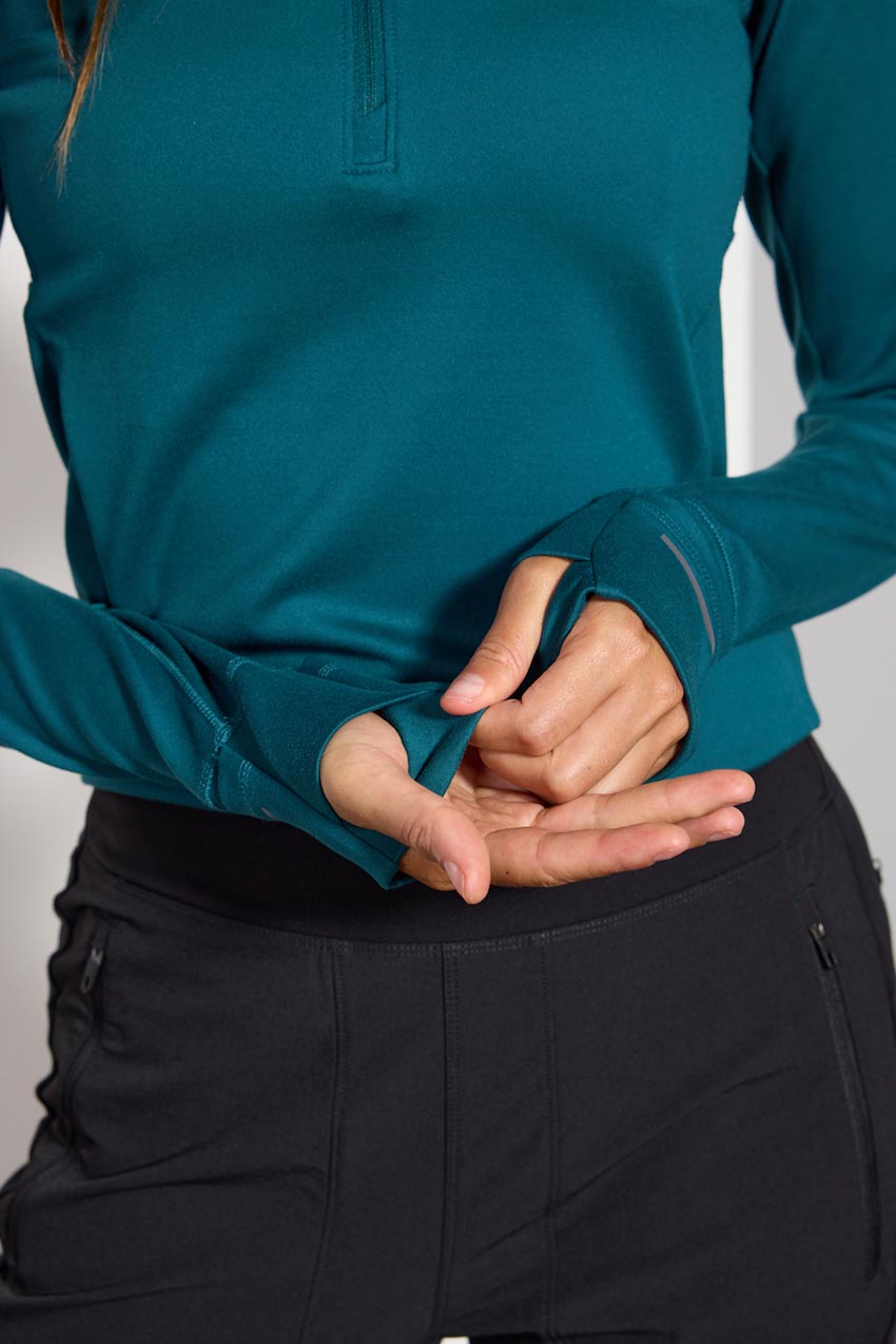 Traverse Fitted Half-Zip Long Sleeve Top