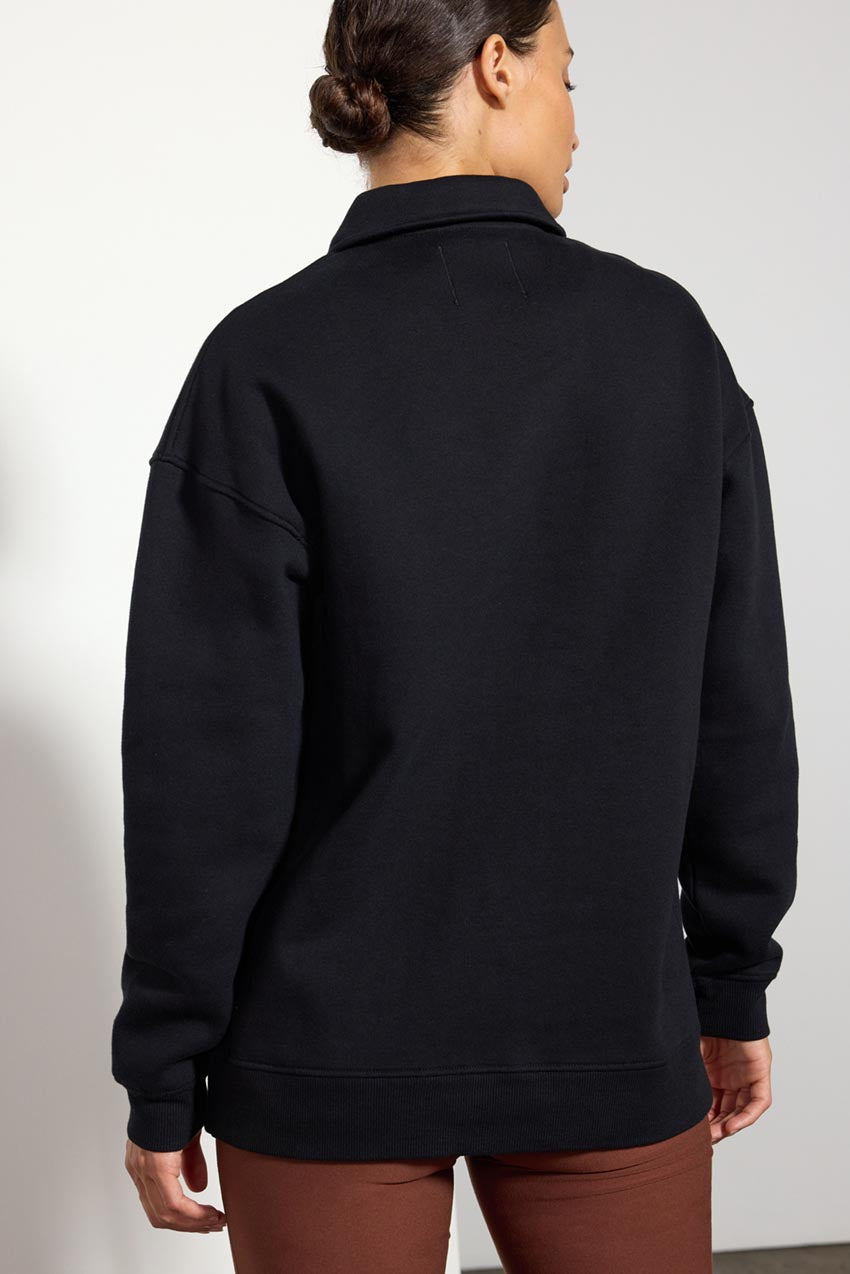 The Comfort Women’s Long Sleeve Polo Sweatshirt