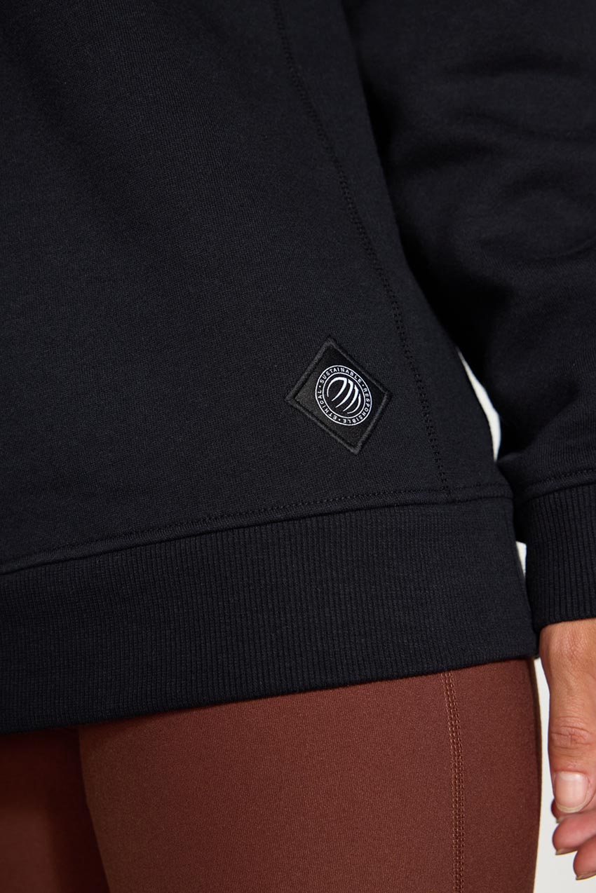 The Comfort Women’s Long Sleeve Polo Sweatshirt