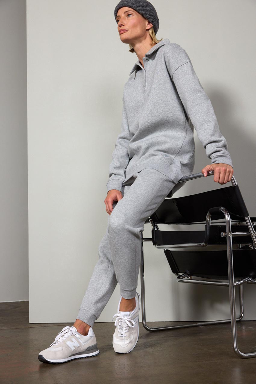 The Comfort Women’s Long Sleeve Polo Sweatshirt