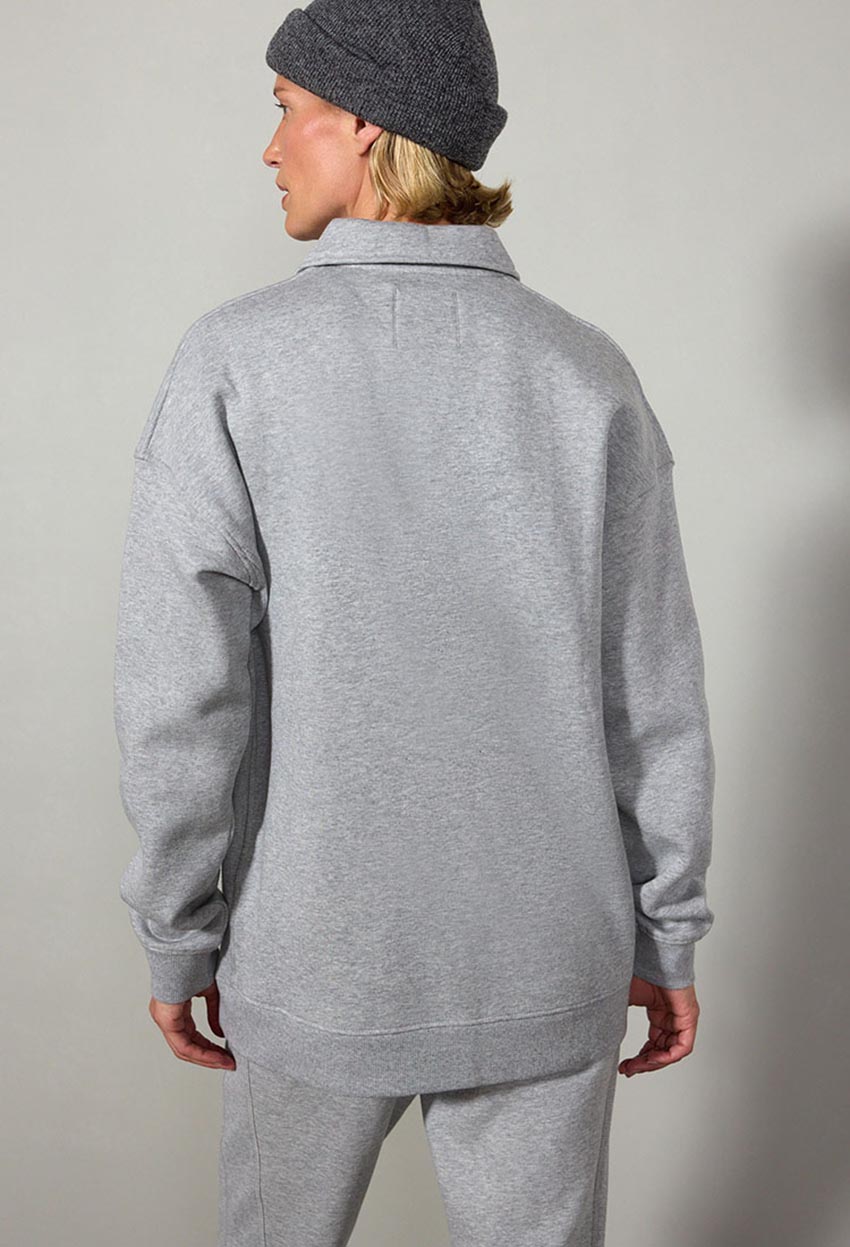 The Comfort Women’s Long Sleeve Polo Sweatshirt