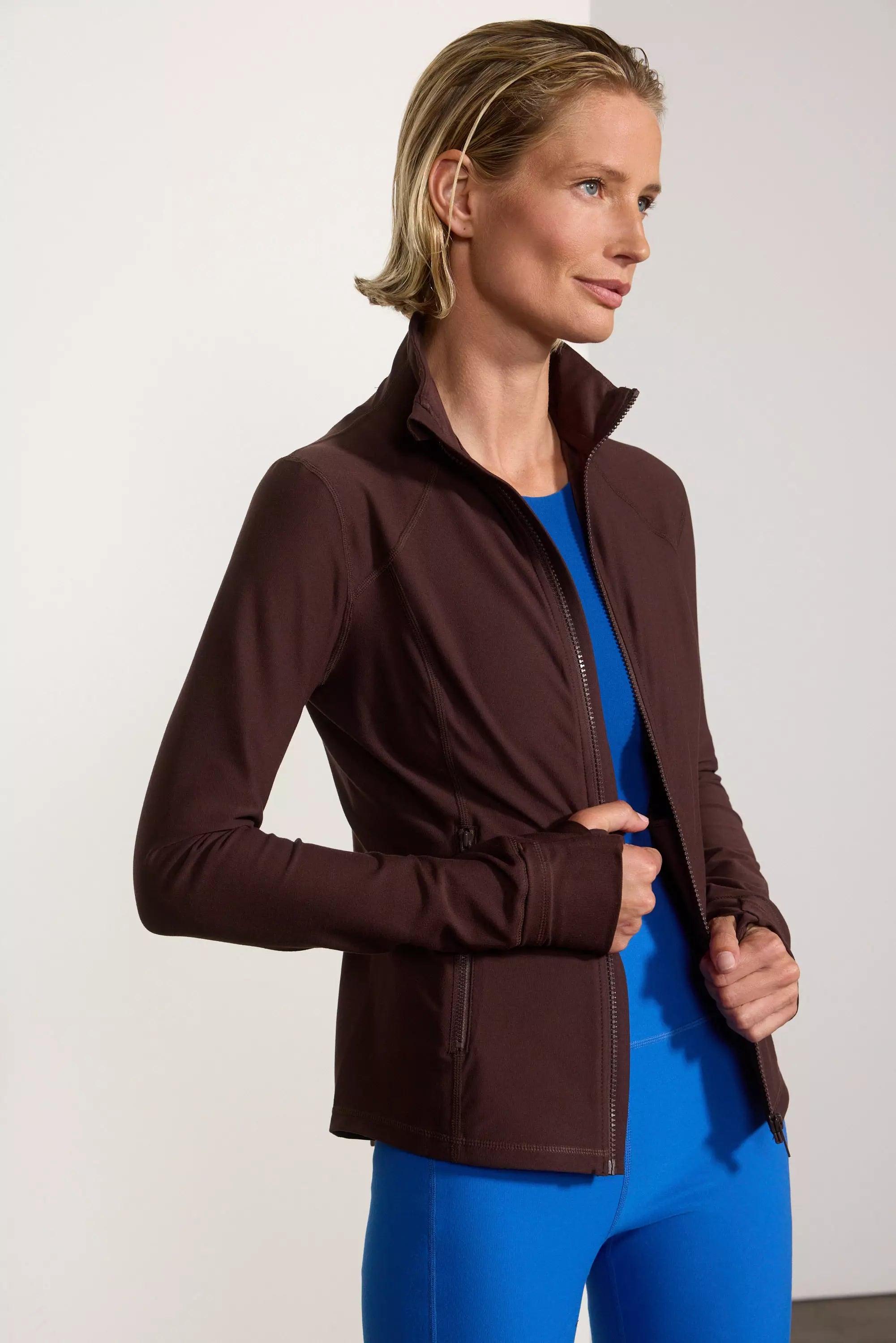 Explore Recycled Polyester Fitted Jacket Peached