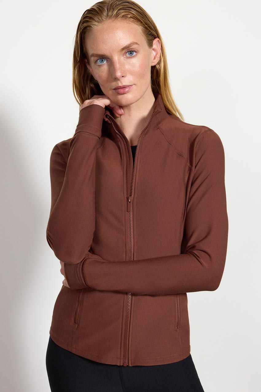 Explore Recycled Polyester Fitted Jacket Peached – Sale