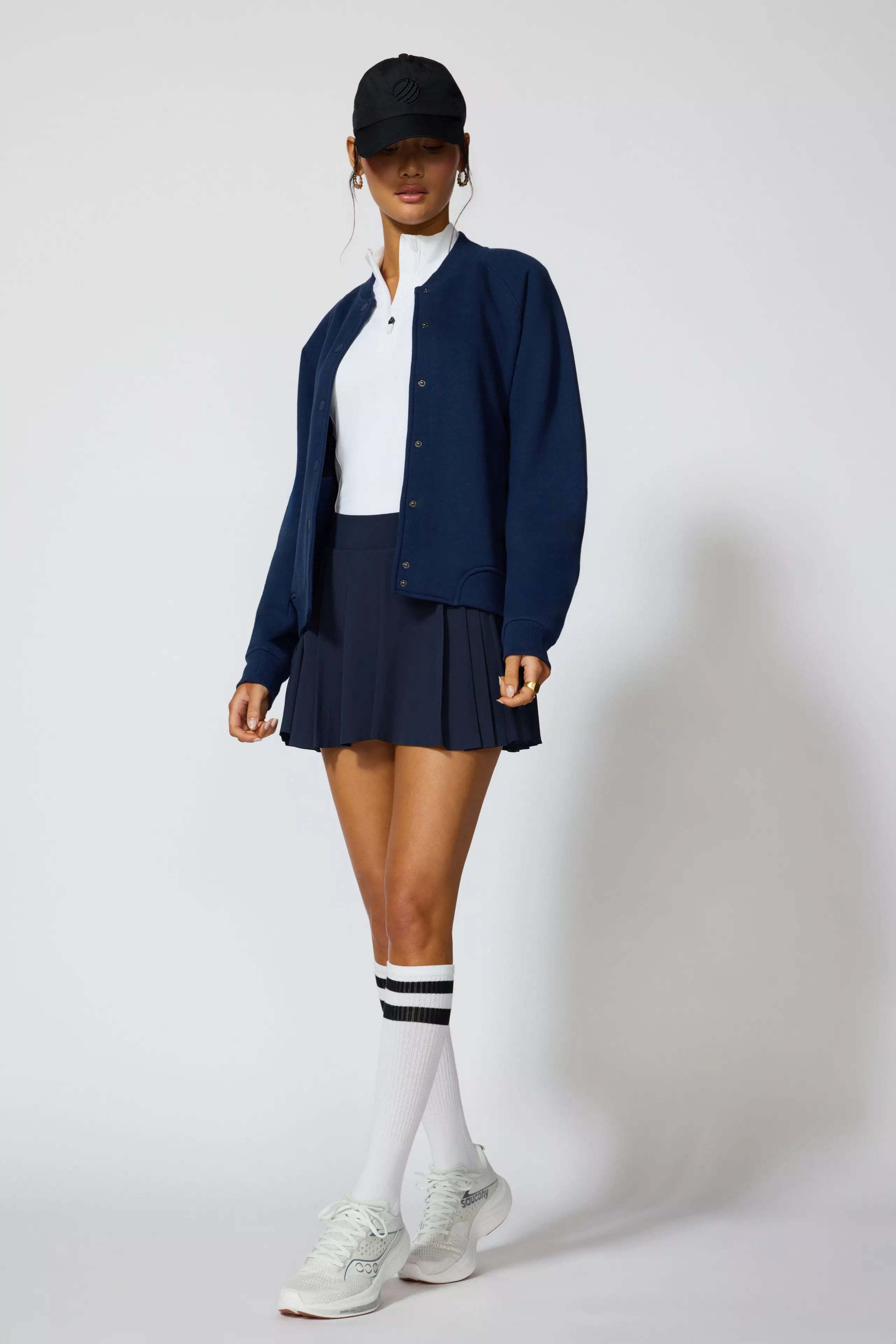 Luxefleece Bomber Jacket - Navy