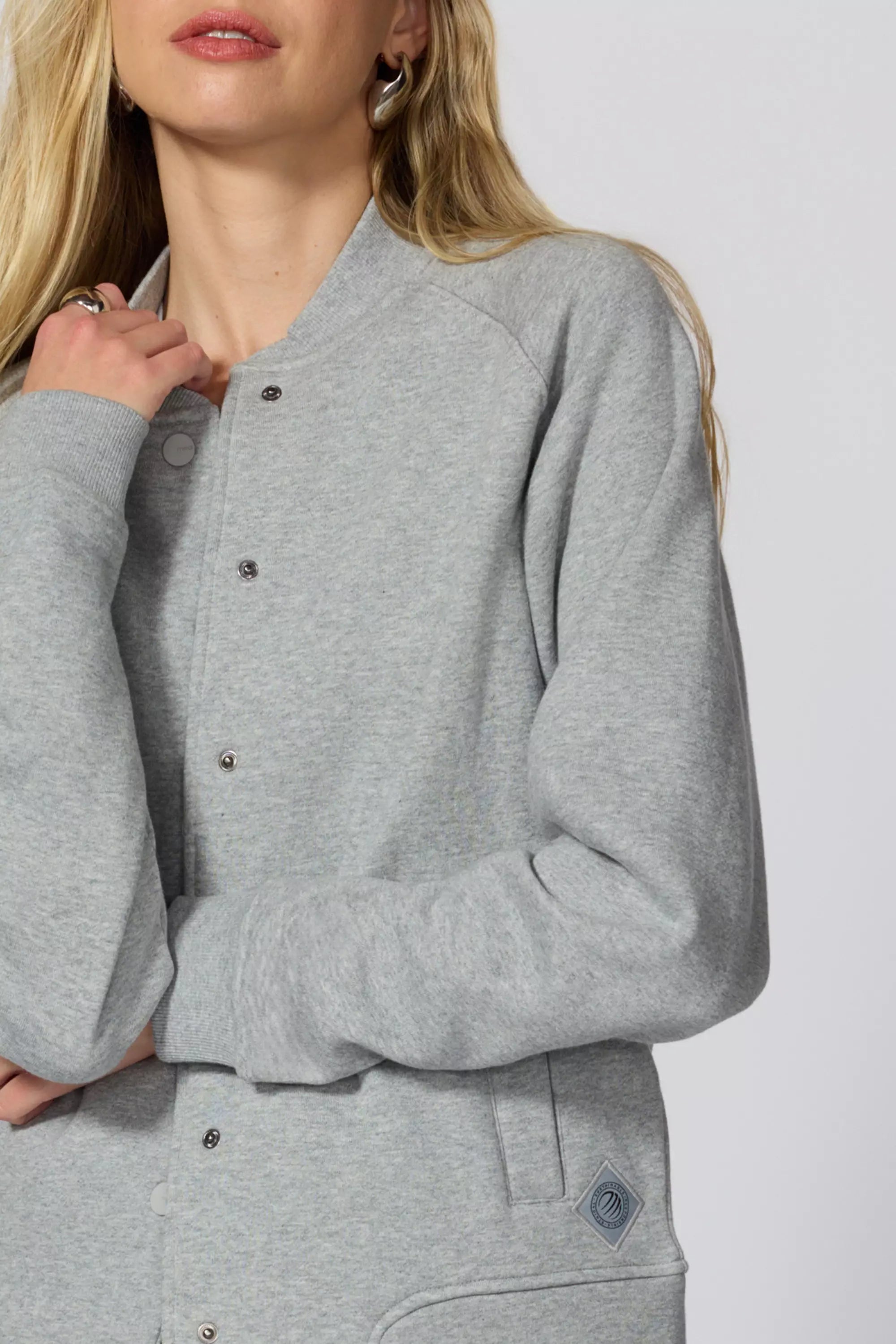 Luxefleece Bomber Jacket - Htr Concrete