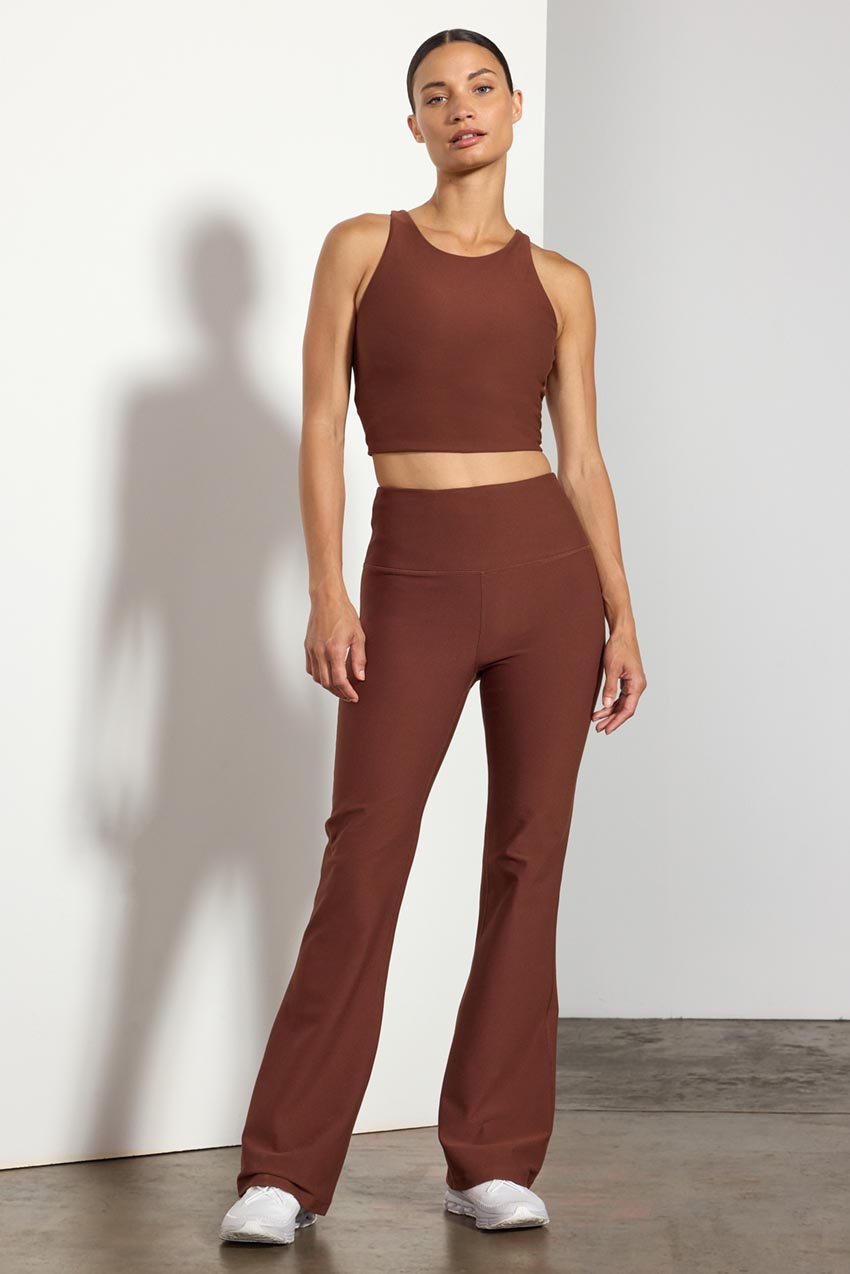 Explore High Neck Sports Bra Peached
