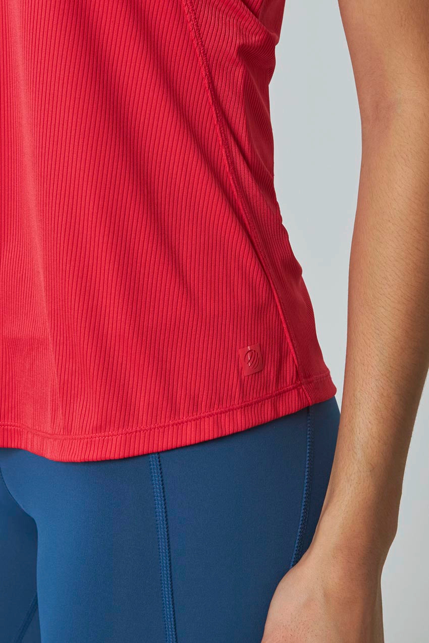 Vivid Racer Back Tank - Hibiscus