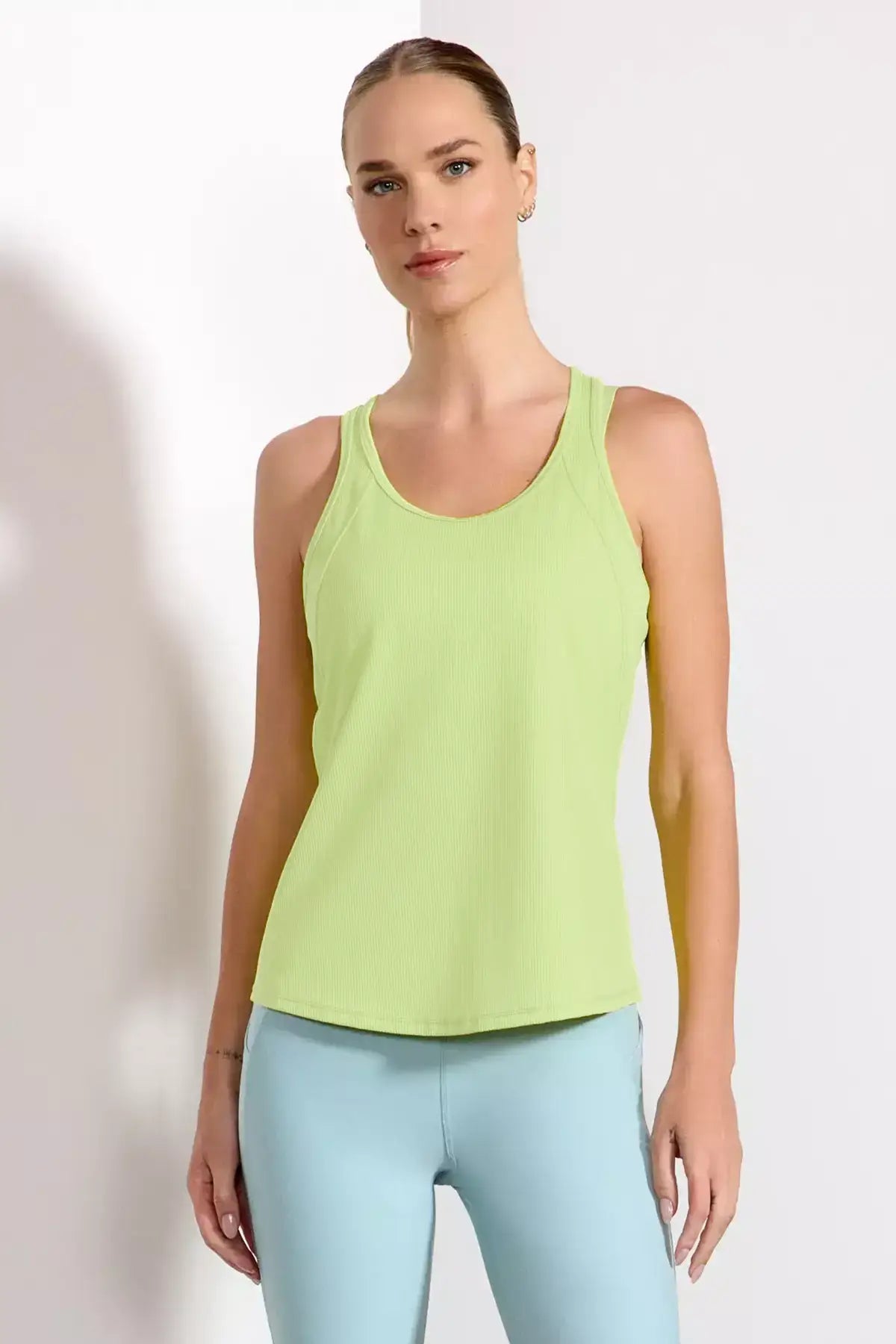 For general description, go to 'Main Product Description' region - Vivid Racer Back Tank - Shadow Lime