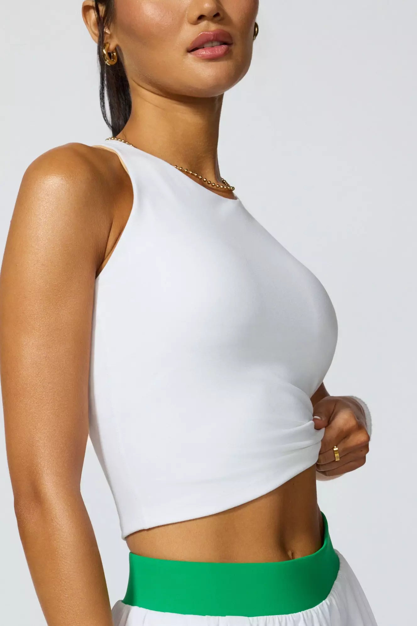 Velocity Tank with Support - White