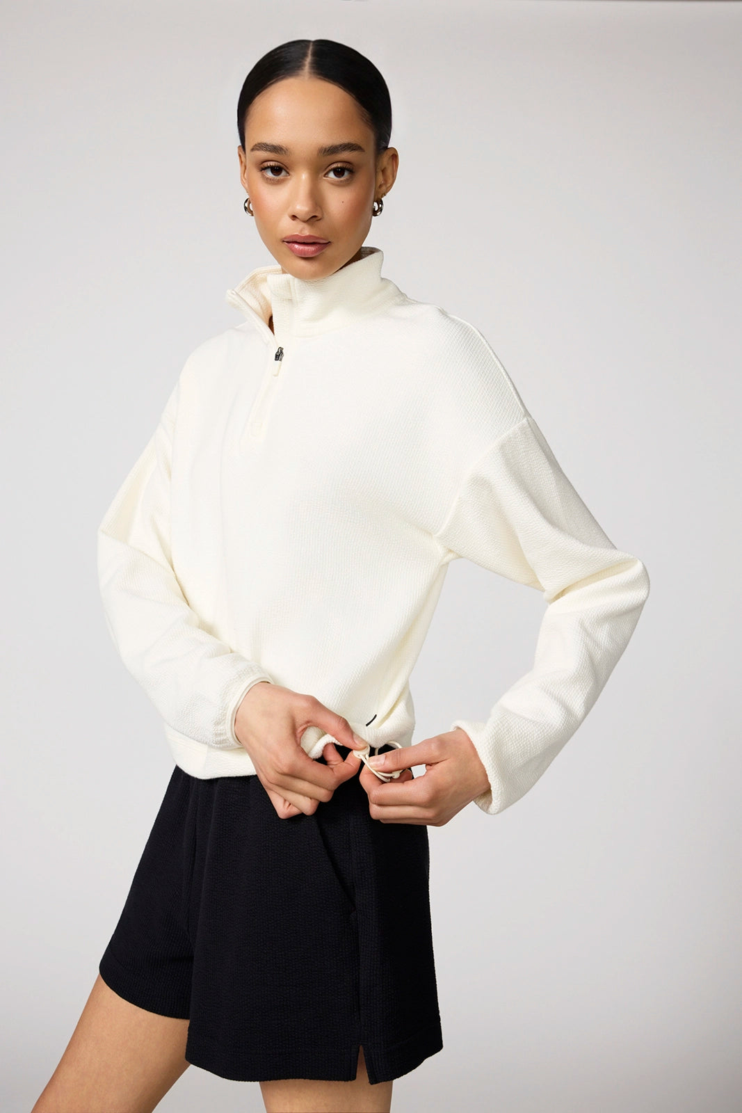 Solace 1/2 Zip Pullover - Vanilla