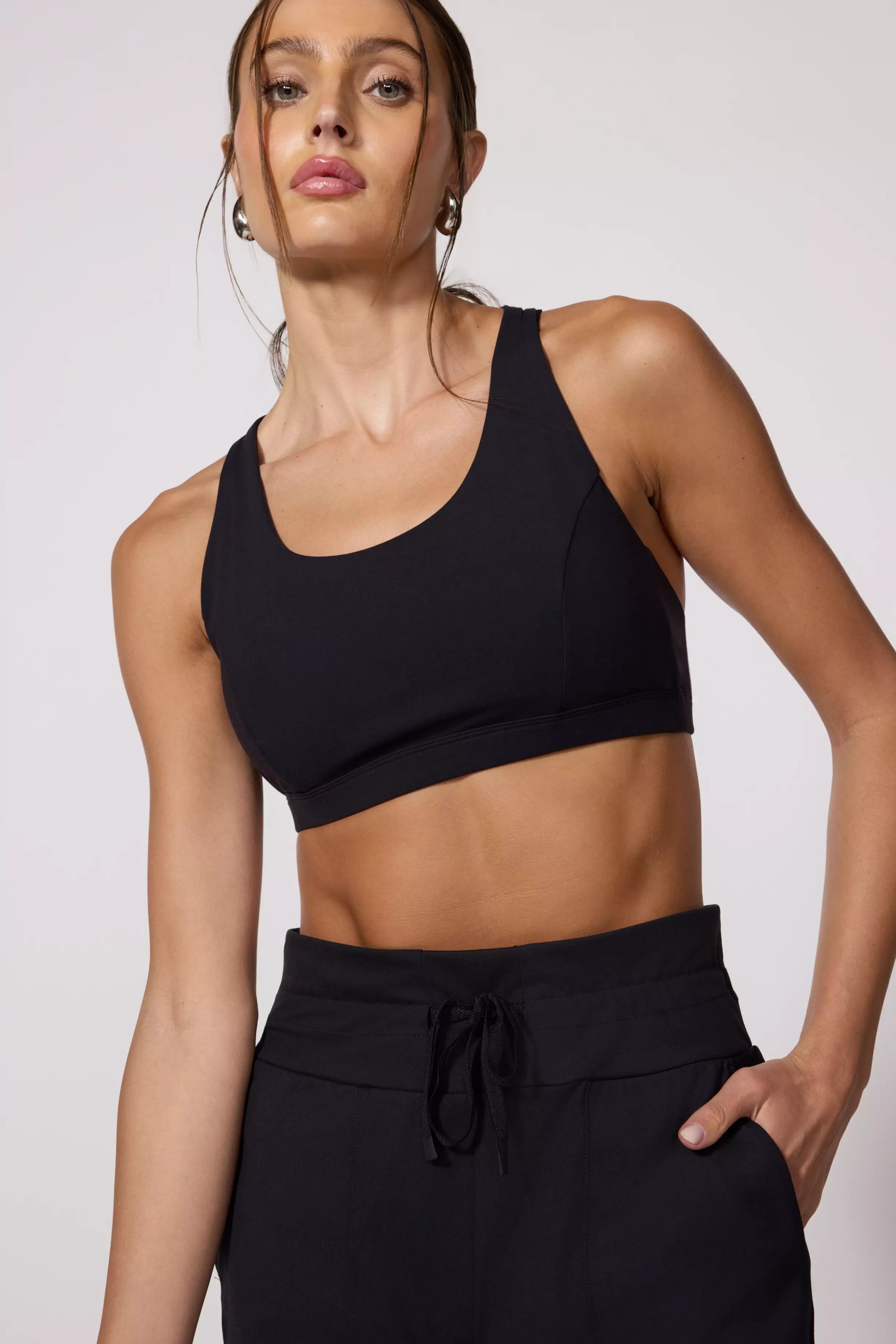 Velocity Sports Bra with Support - Black