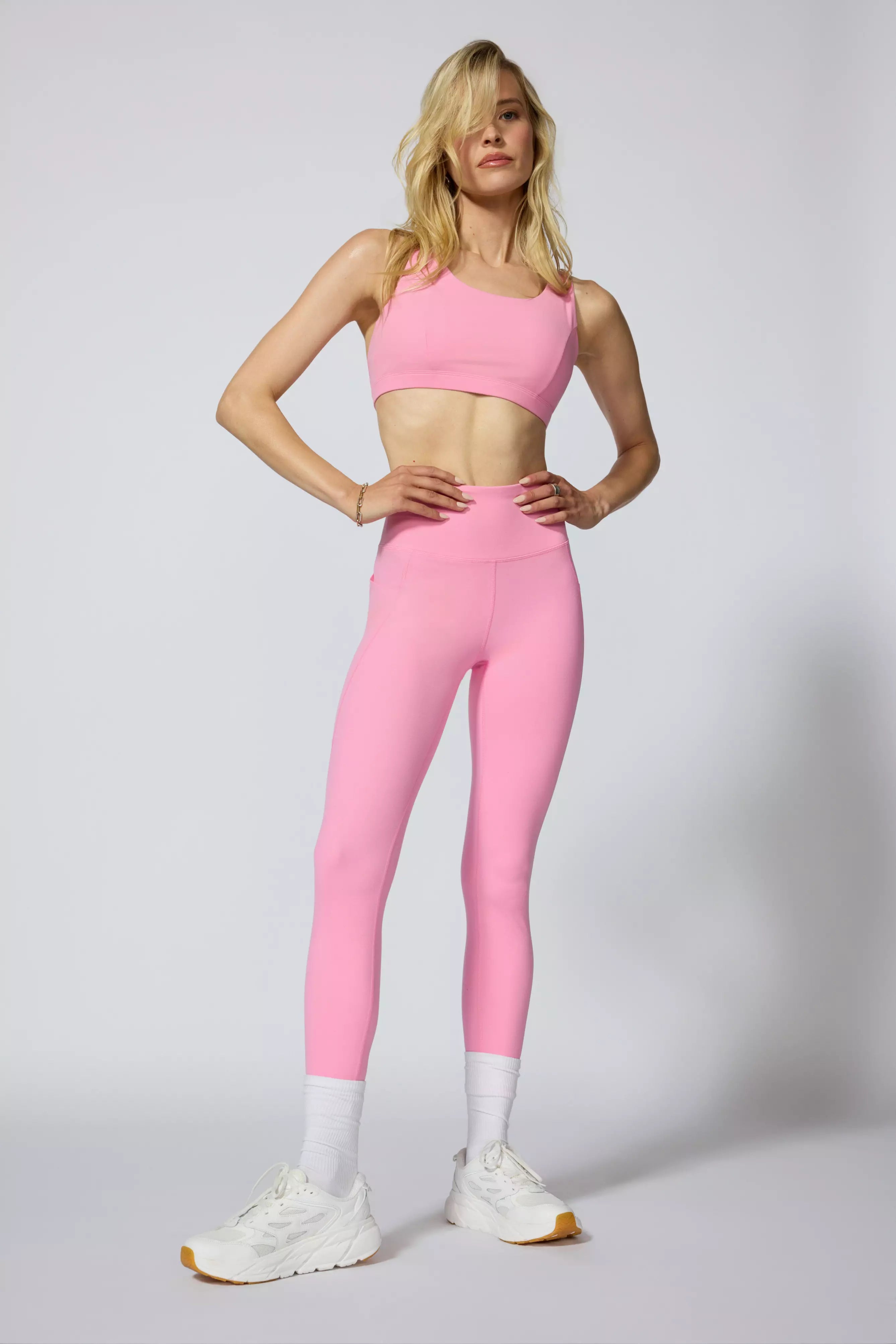 Velocity Sports Bra with Support - Sachet Pink