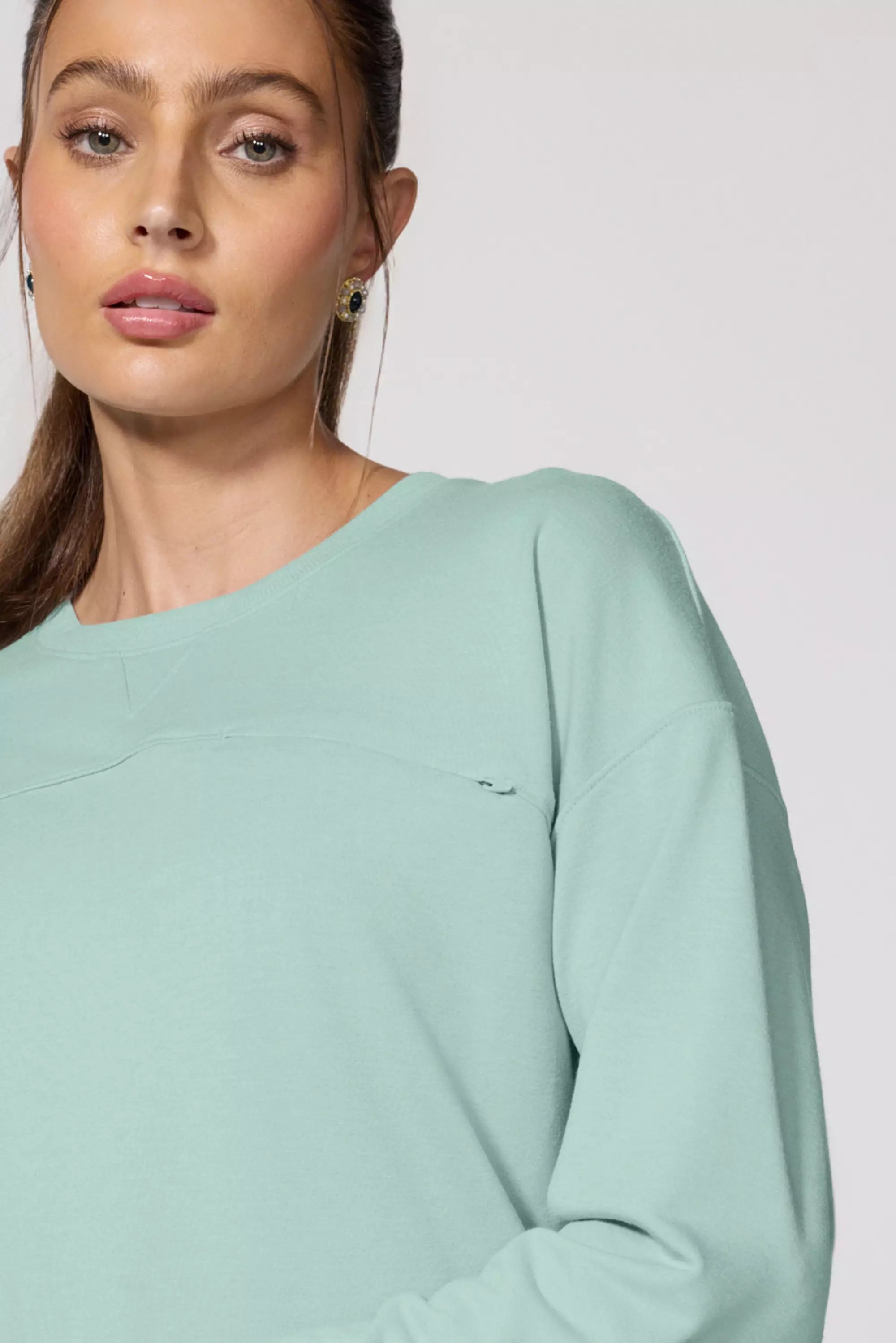 Cozy Fleece Pullover Blue Haze MPG Sport