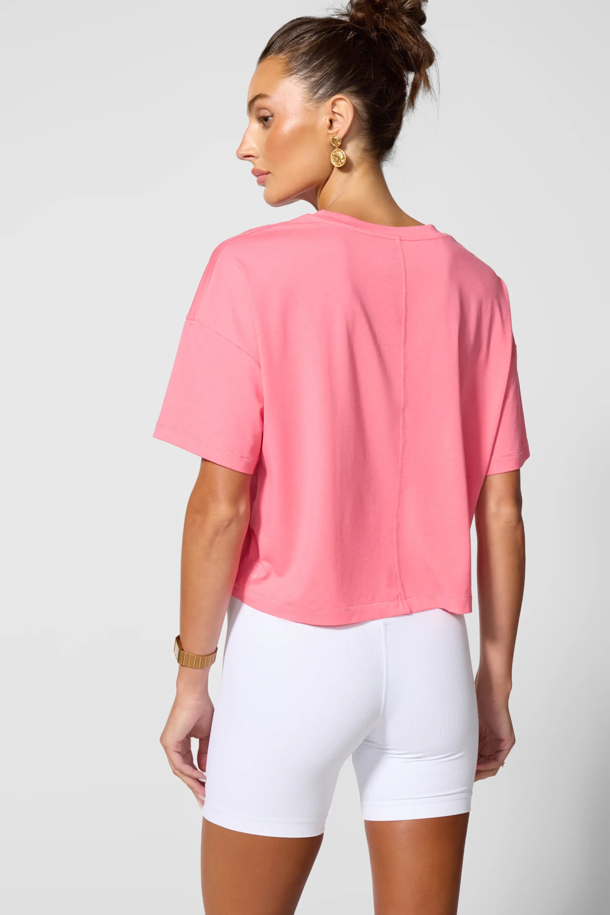 Pima Cotton Boyfriend Tee - Pink Lemonade