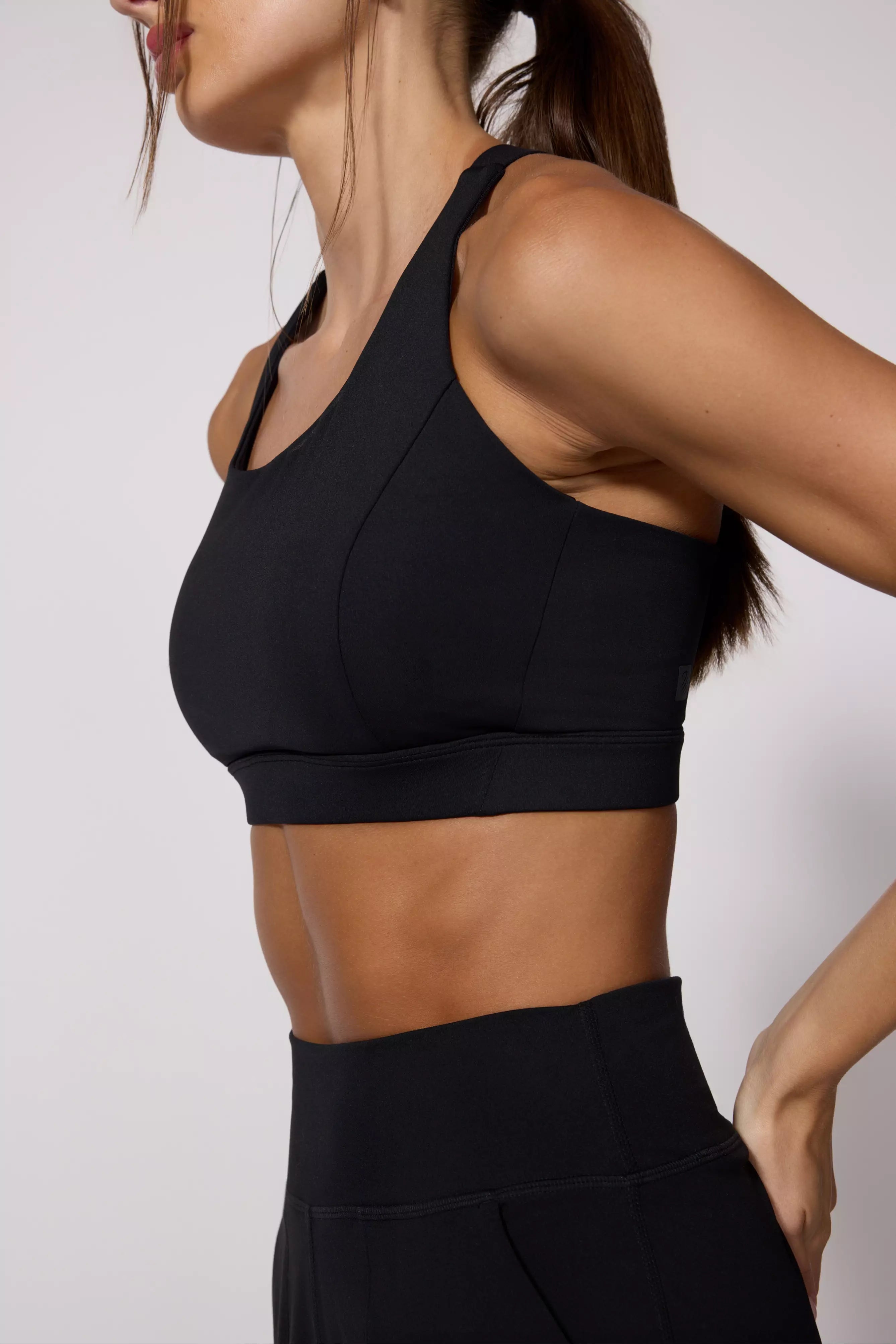 Vital Run Bra with Support - Black