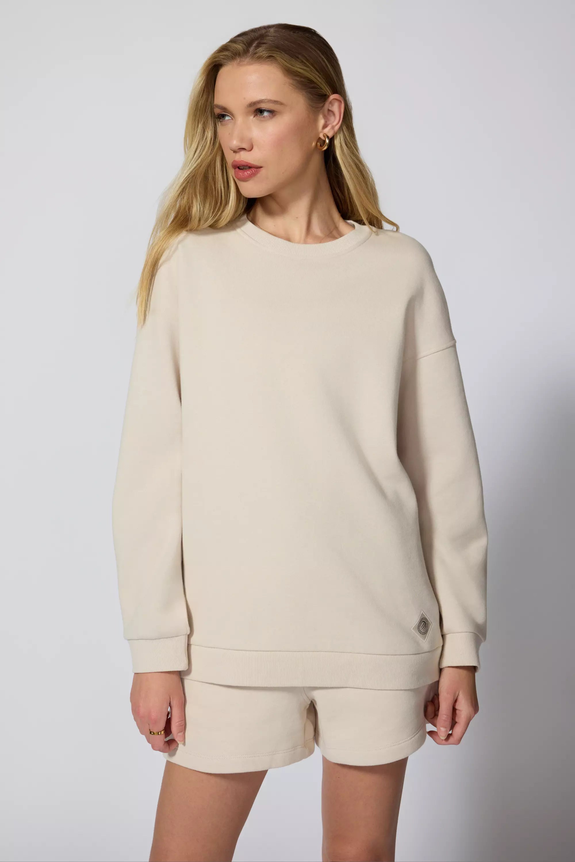 Comfort Fleece Relaxed Sweatshirt Stone