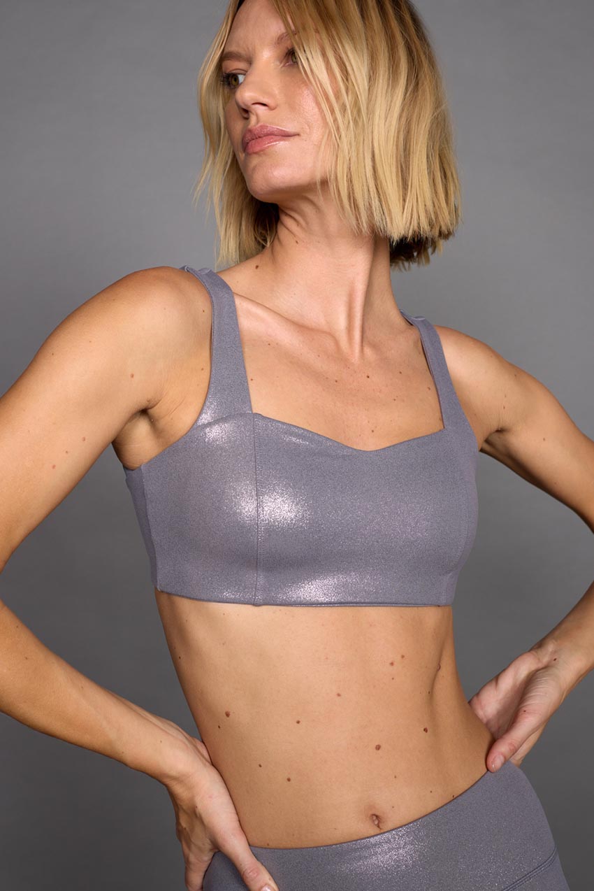 Vital Sweetheart Medium Support Dazzle Print Sports Bra
