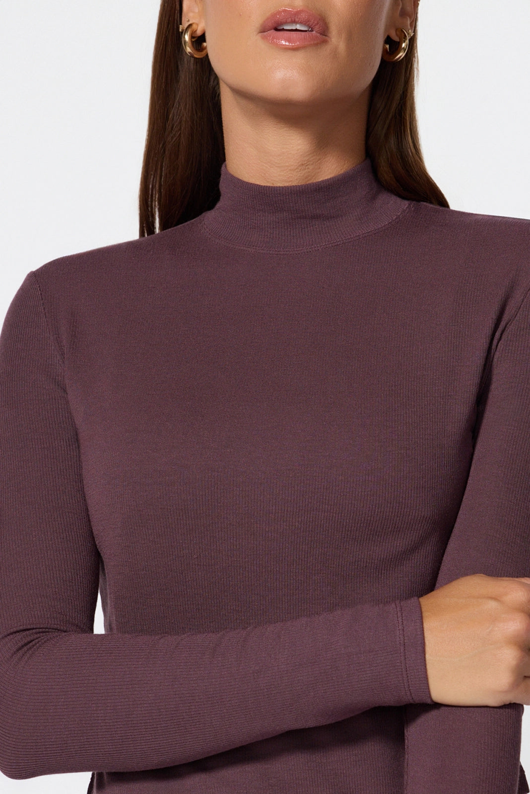 Baby Rib Long Sleeve - Huckleberry