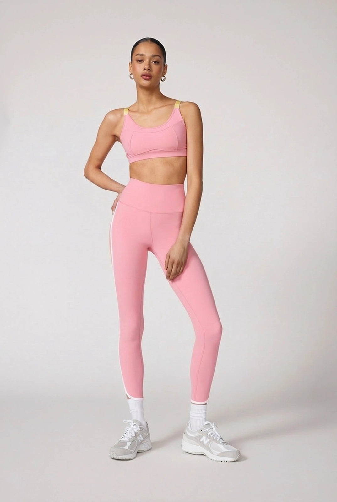 Cloud Contrast Strap Bra - Strawberry Ice