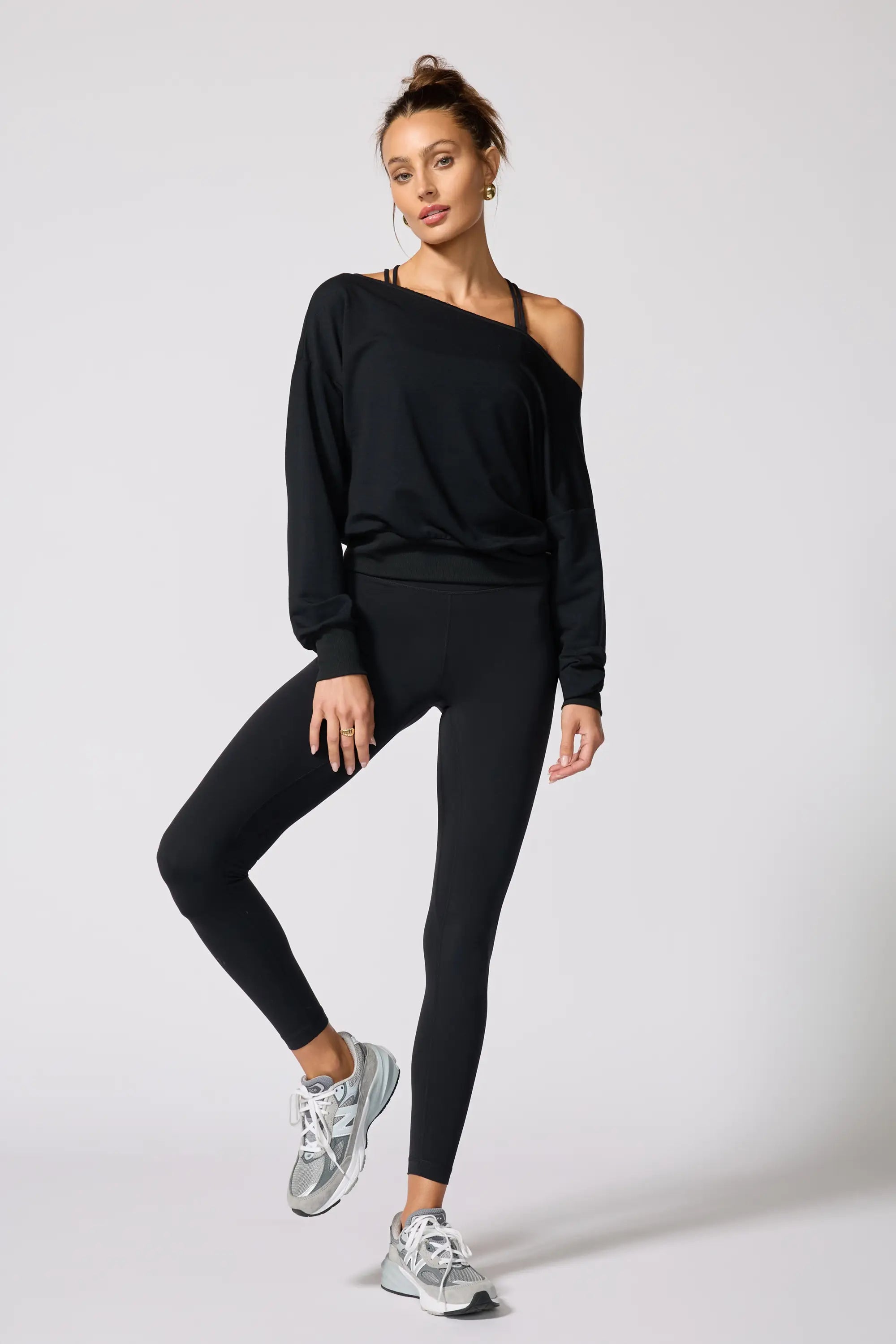 Cozy Fleece Flashdance Sweatshirt & Jogger Combo