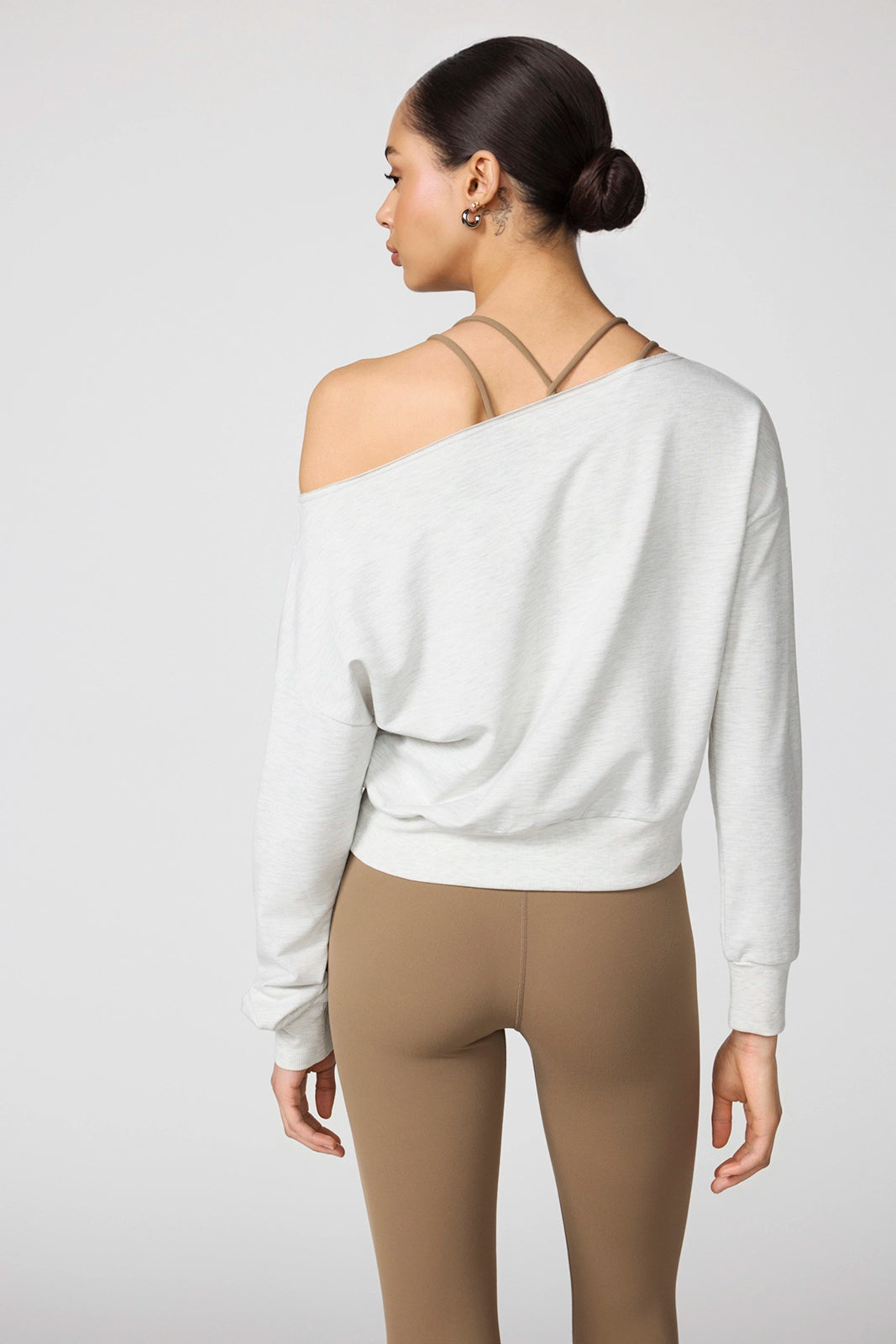 Cozy Fleece Flashdance Sweatshirt - Htr Moonbeam