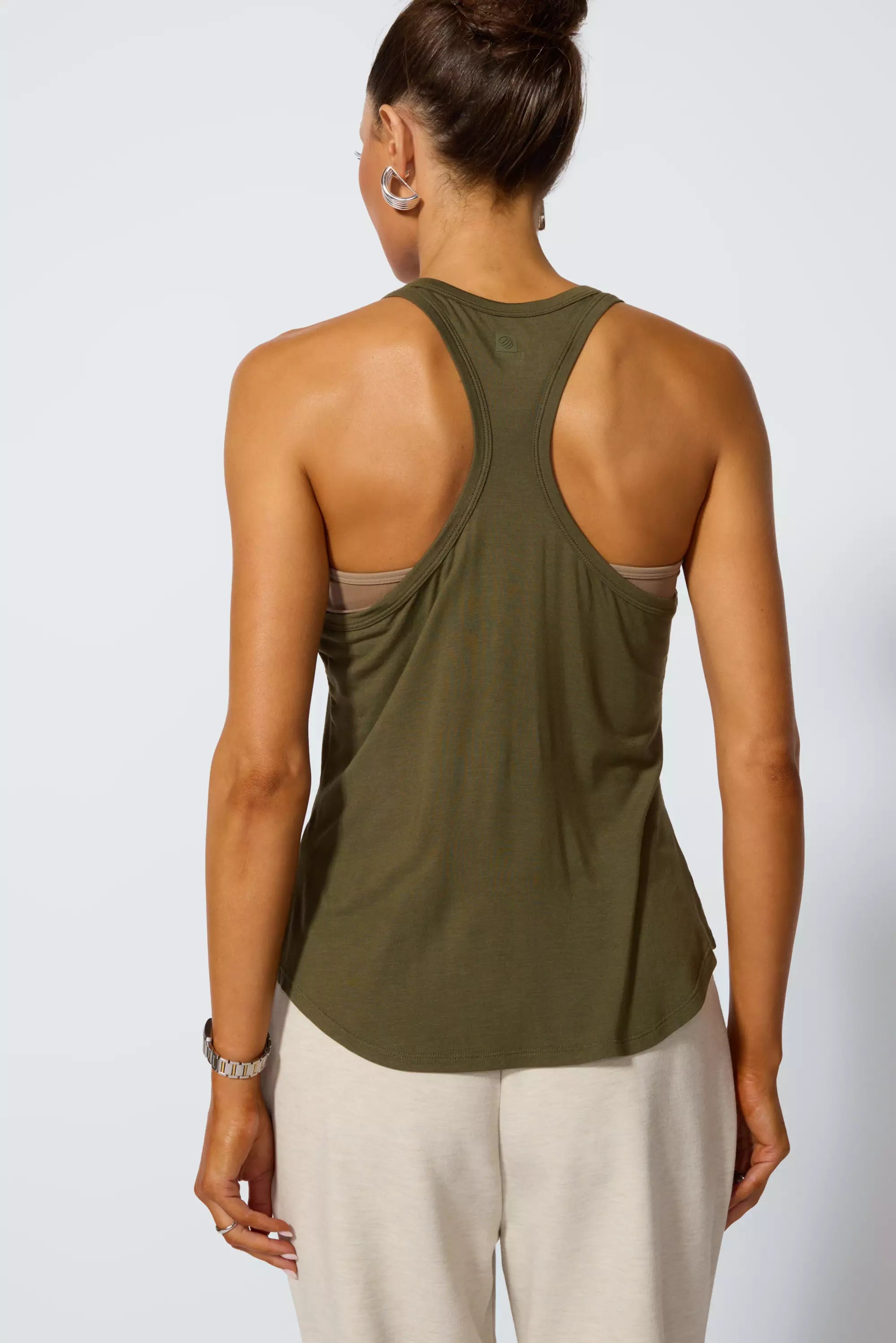 Breeze Racer Tank - Ivy Green