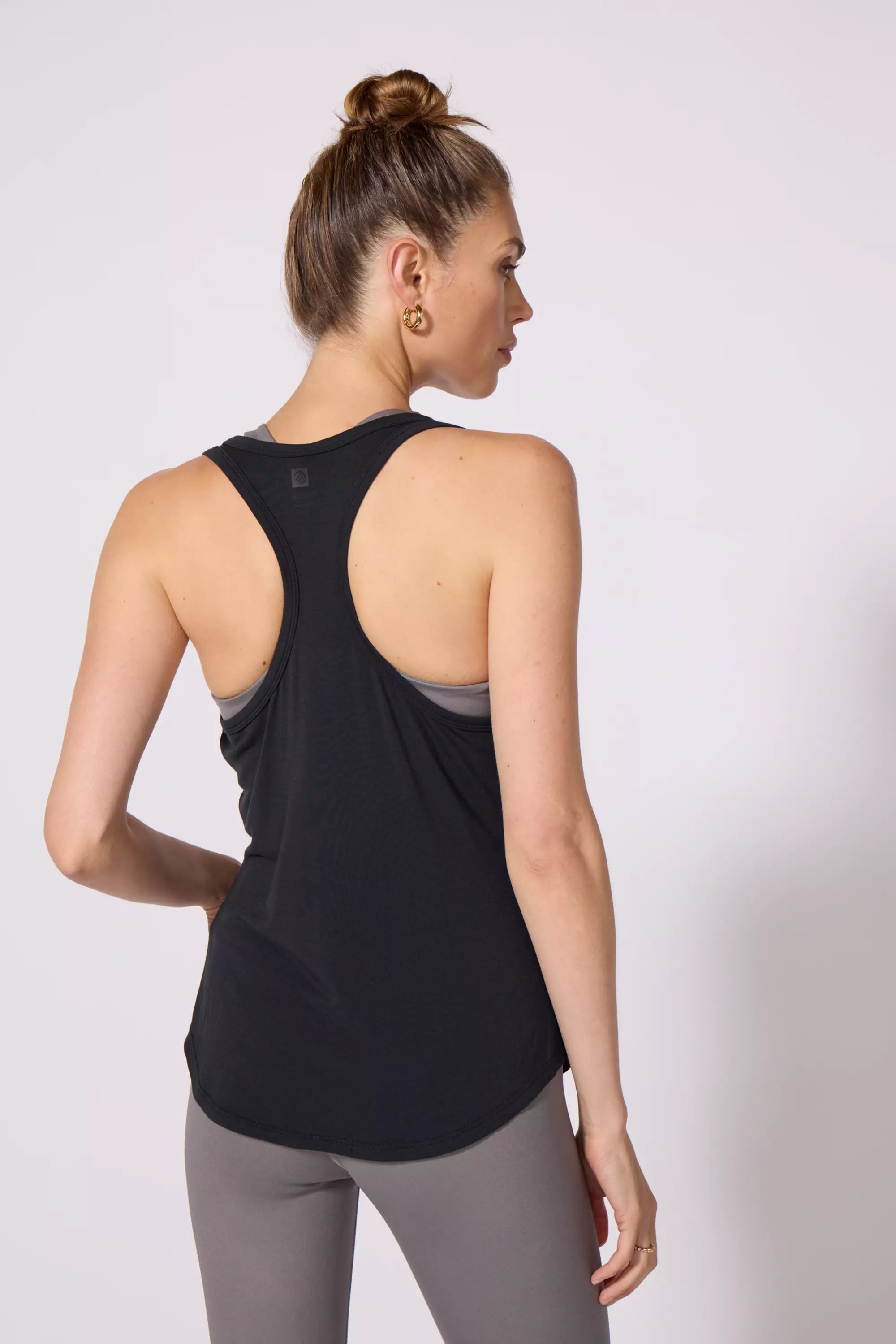 Breeze Racer Tank - Jet Black