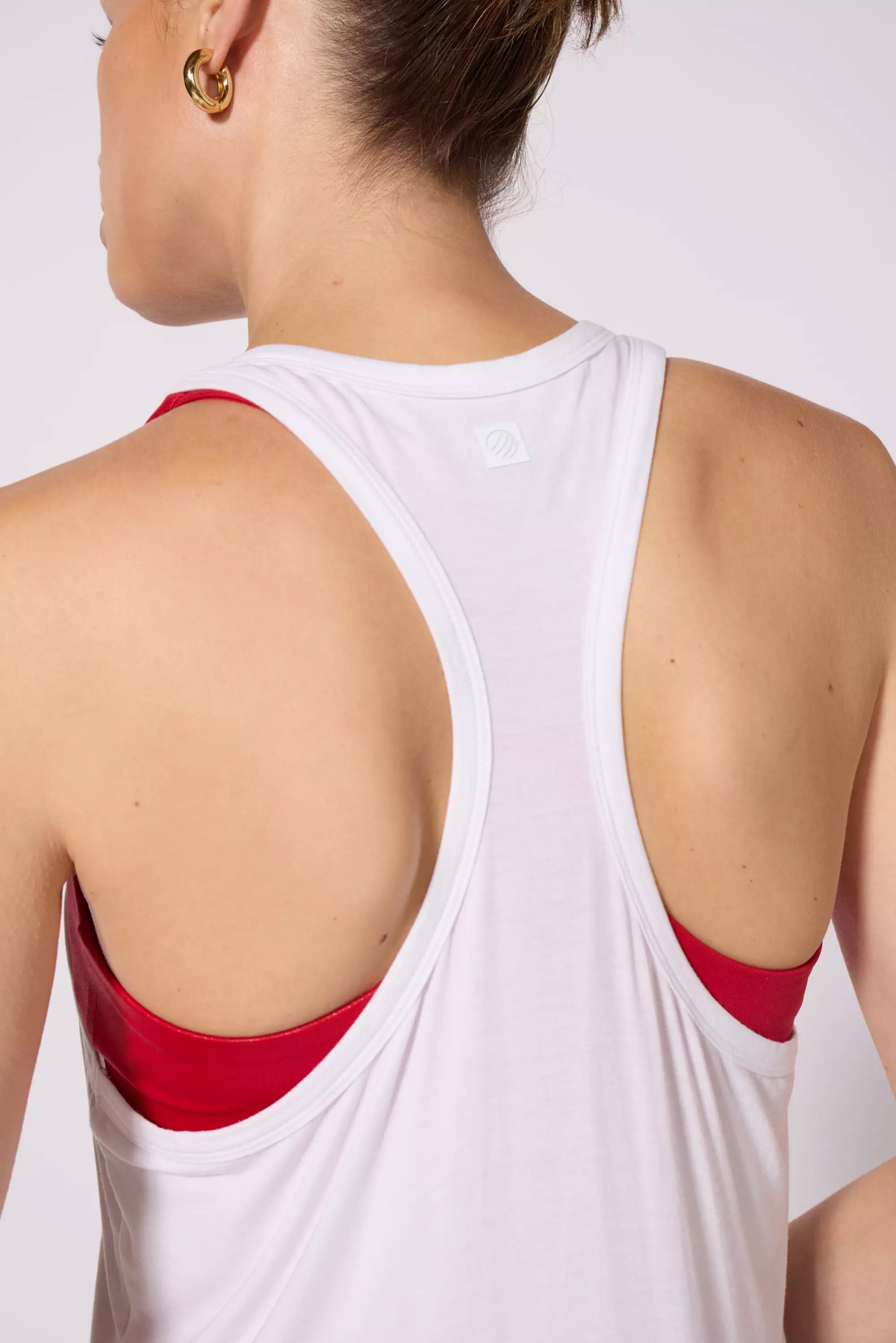 Breeze Racer Tank - Brilliant White