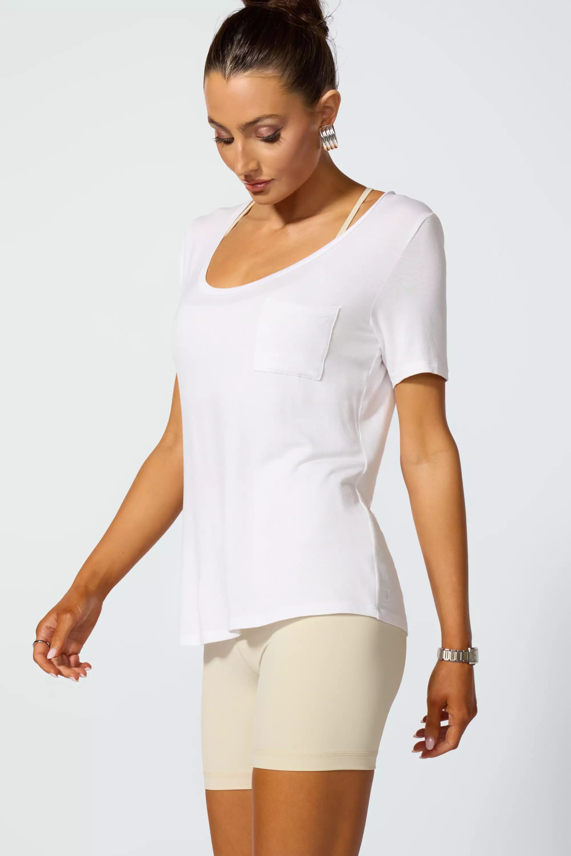 Breeze Pocket Tee - Brilliant White
