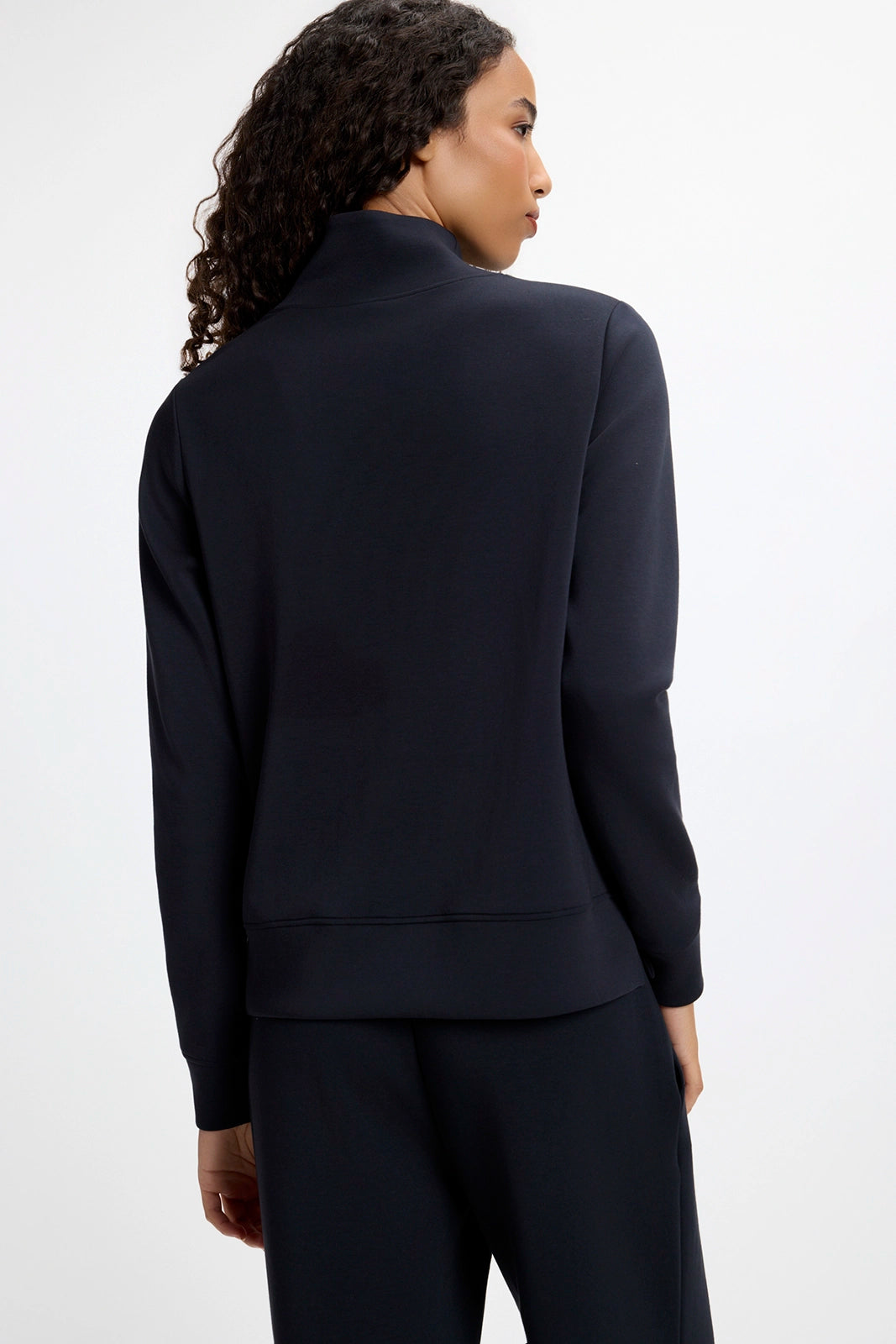 Dreamweave™ Mock Neck Sweatshirt - Black