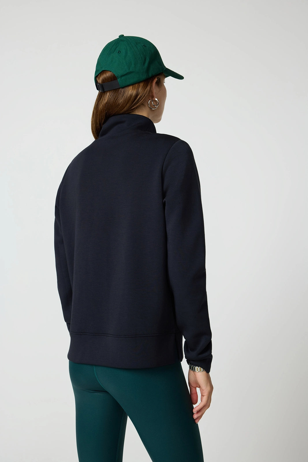 Dreamweave Mock Neck Sweatshirt - Black