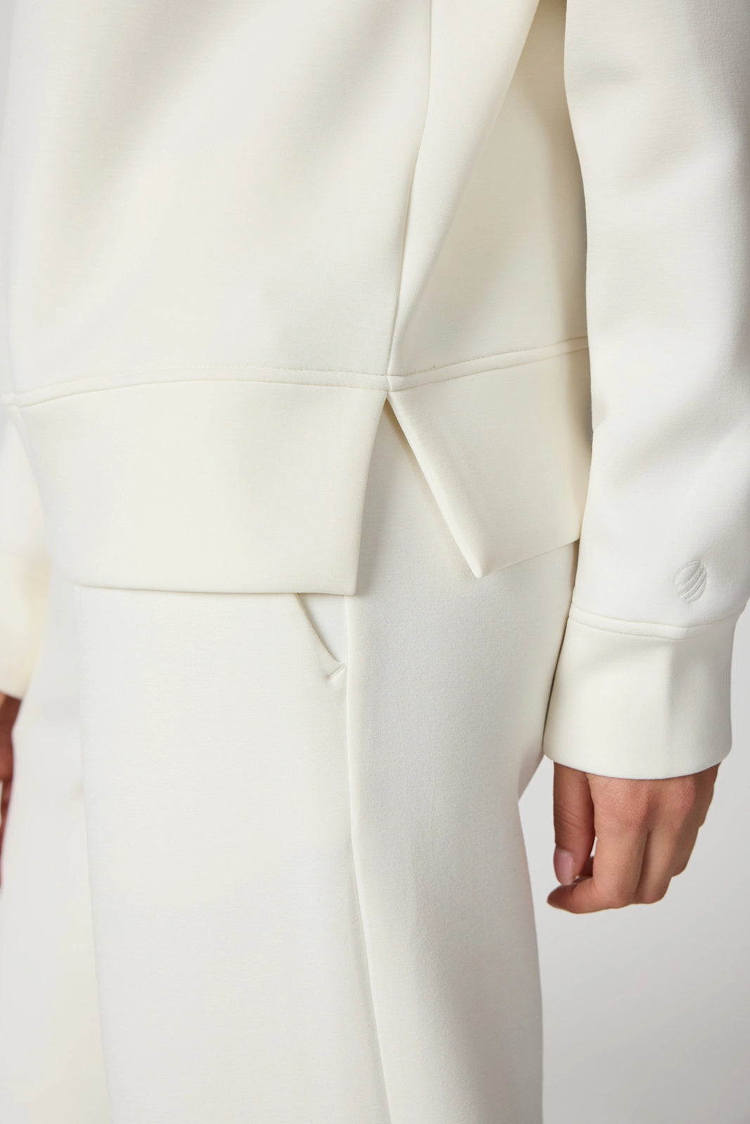 Dreamweave Mock Neck Sweatshirt - Vanilla