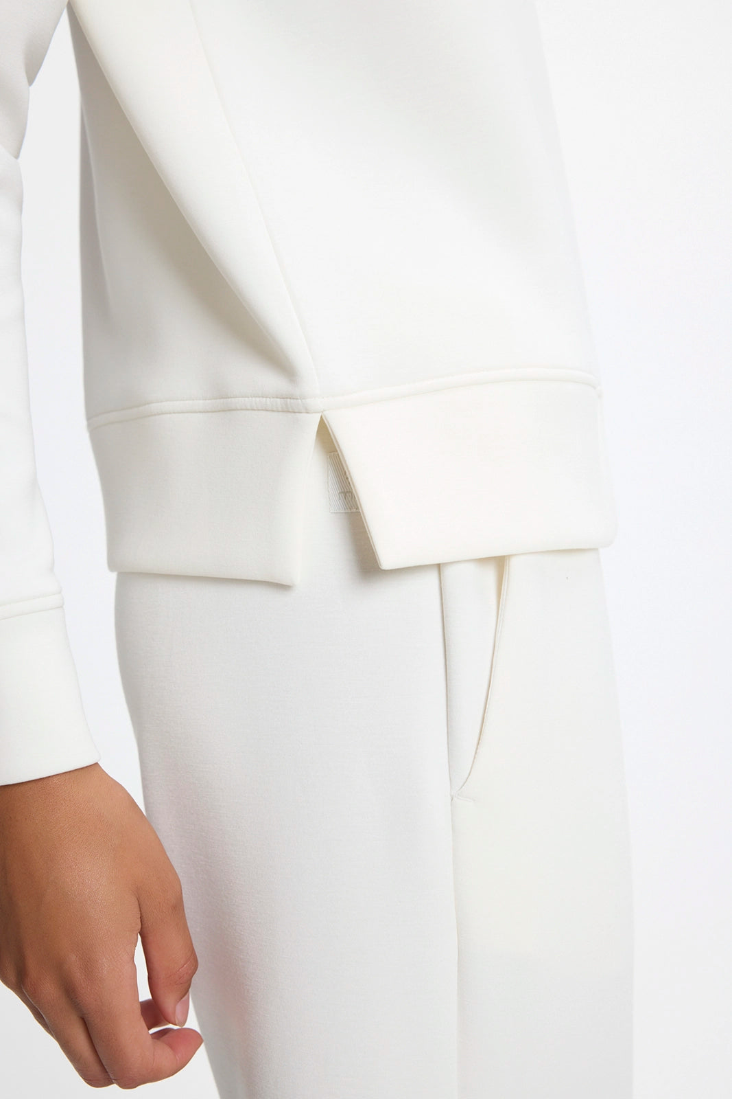 Dreamweave™ Mock Neck Sweatshirt - Vanilla