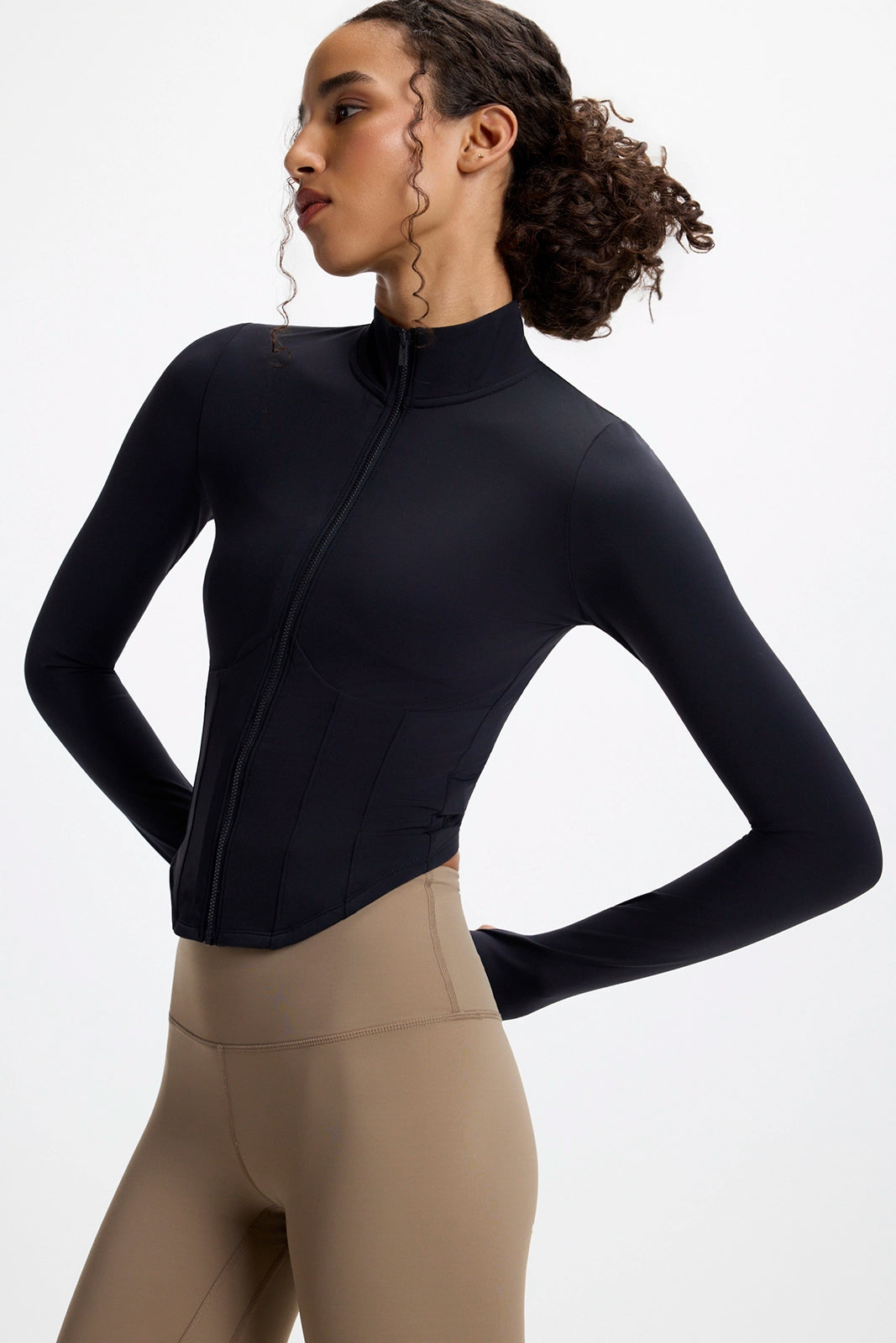 Sculpt Corset Full Zip - Black
