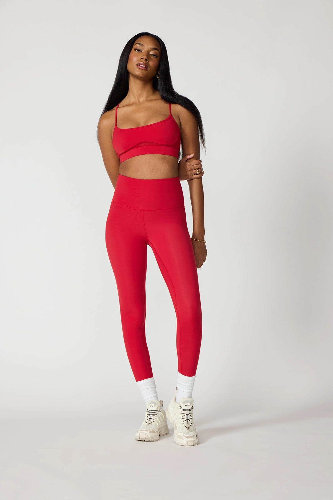 Sculpt Cross Back Bra - Haute Red