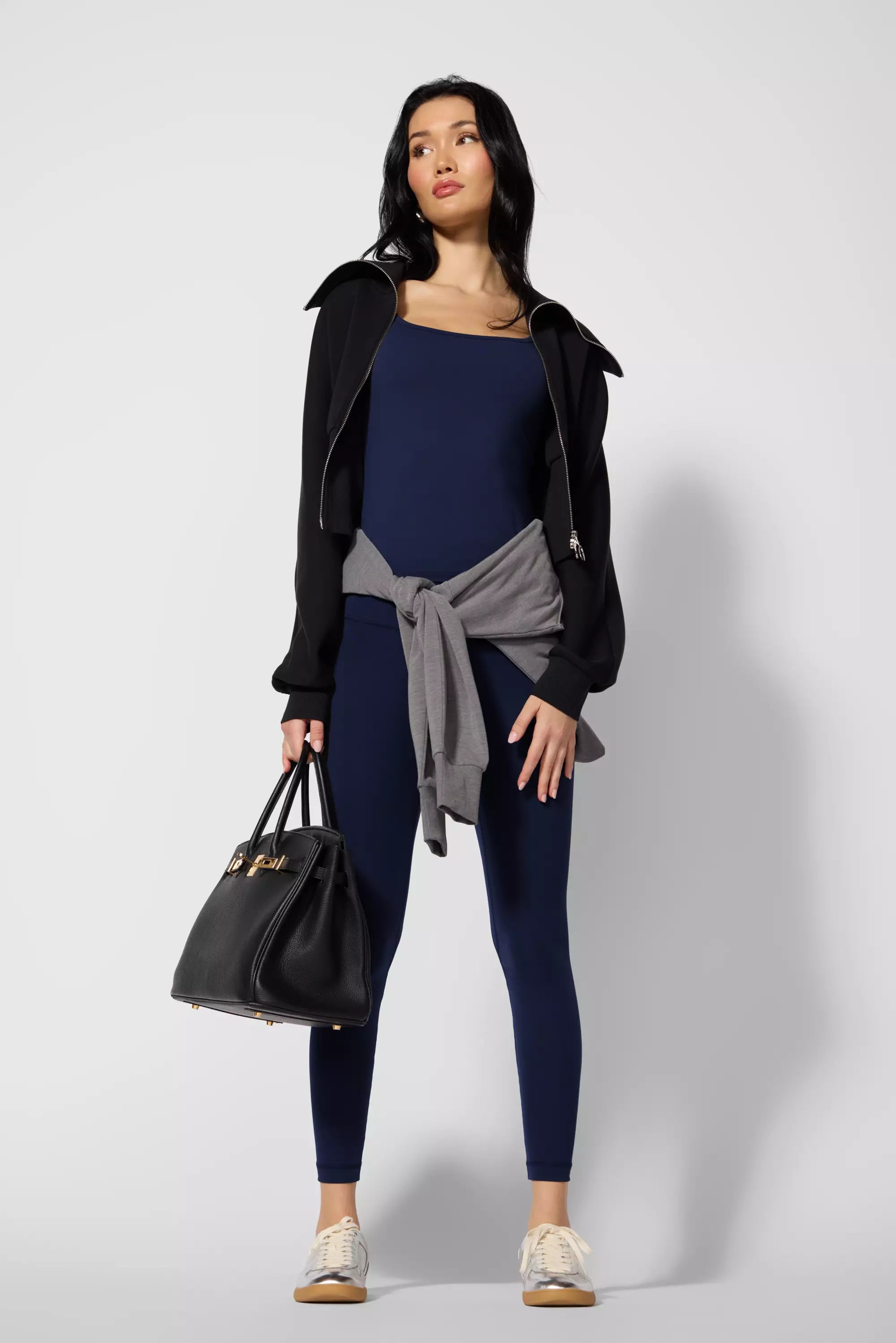 Cloud Strappy Tank with Support - Navy Blazer