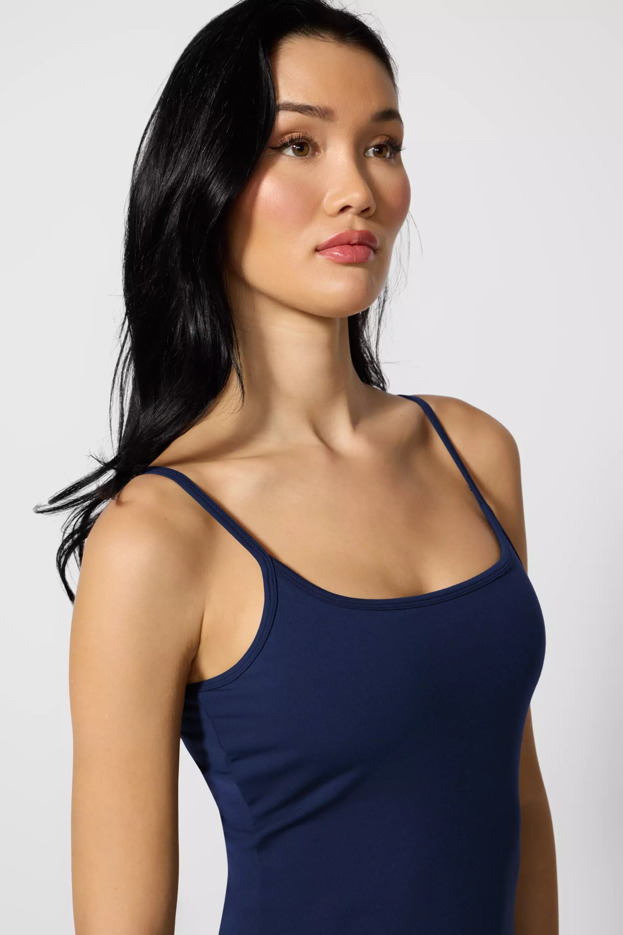 Cloud Strappy Tank with Support - Navy Blazer | MPG Sport