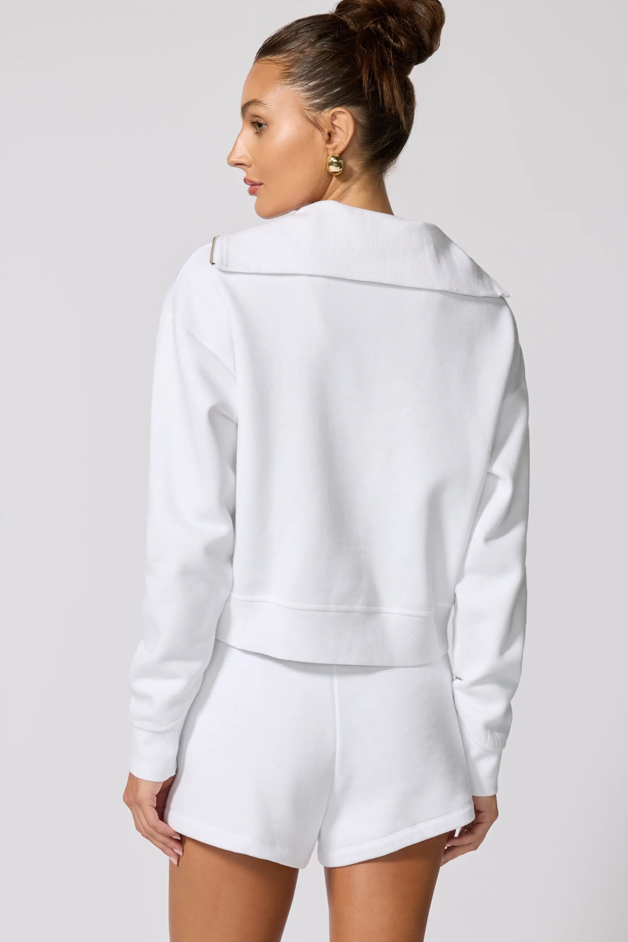 Luxefleece 1/4 Zip Sweatshirt - Brilliant White