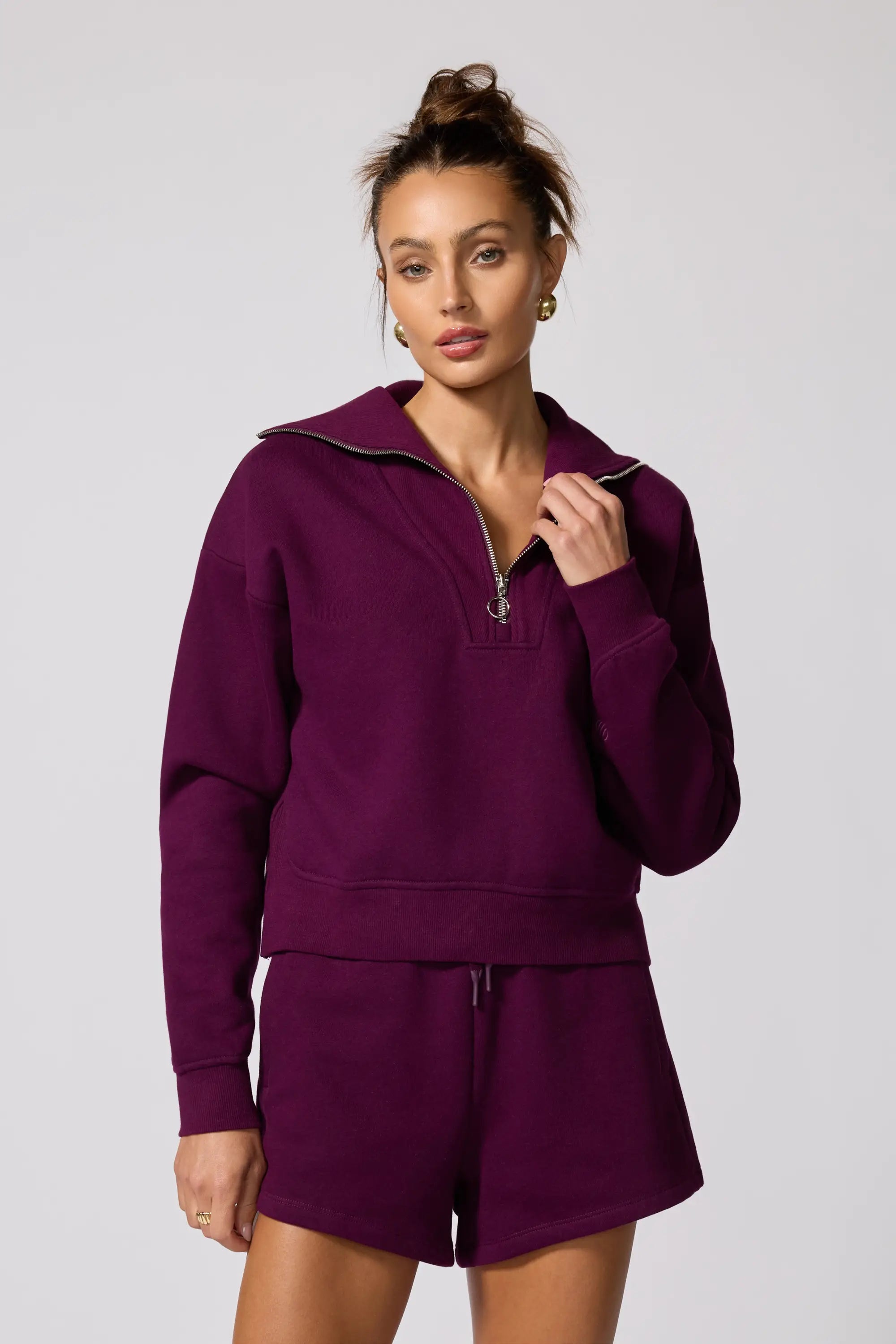 Luxefleece 1/4 Zip Sweatshirt - Pickled Beet