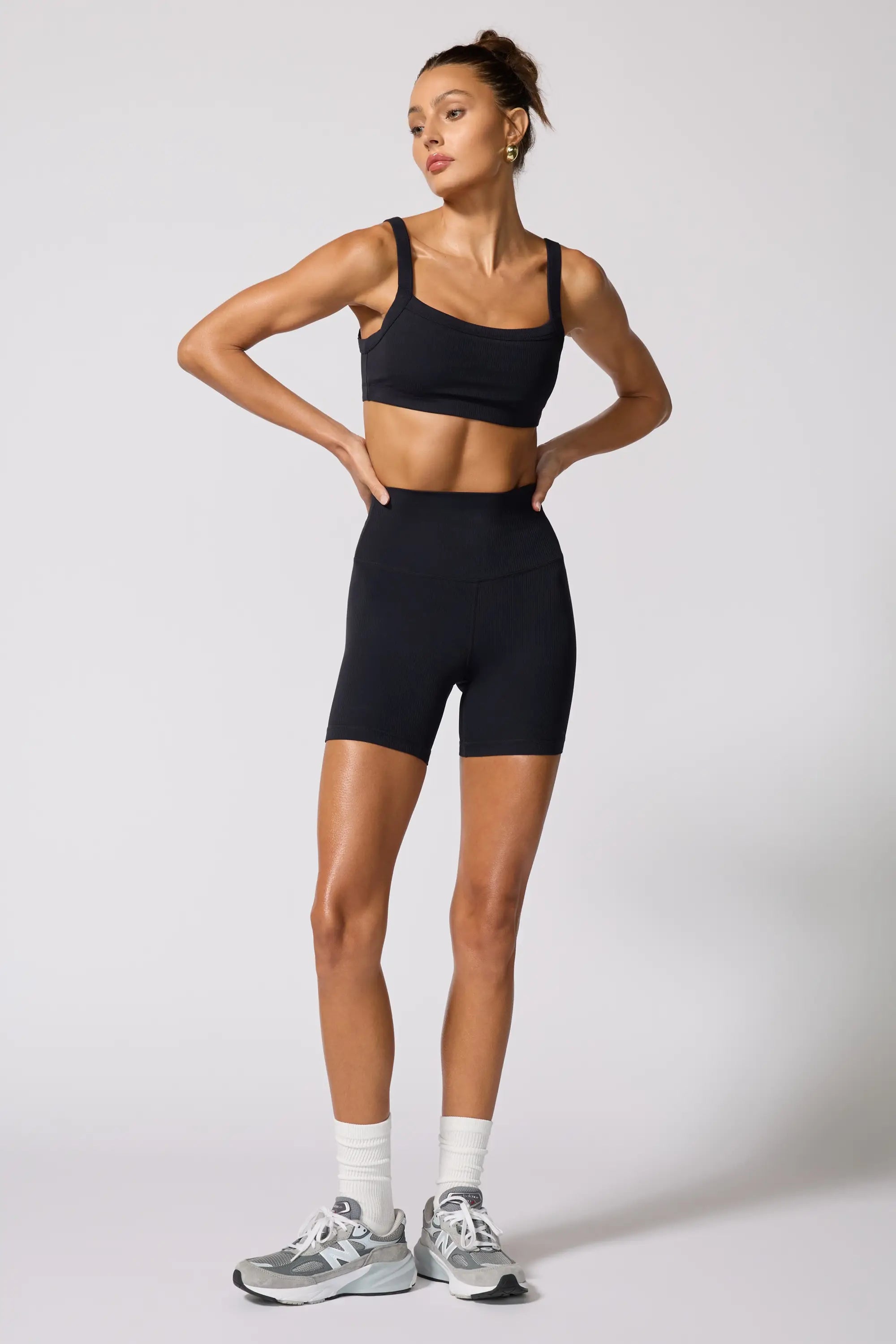 Ribbed Bra - Black
