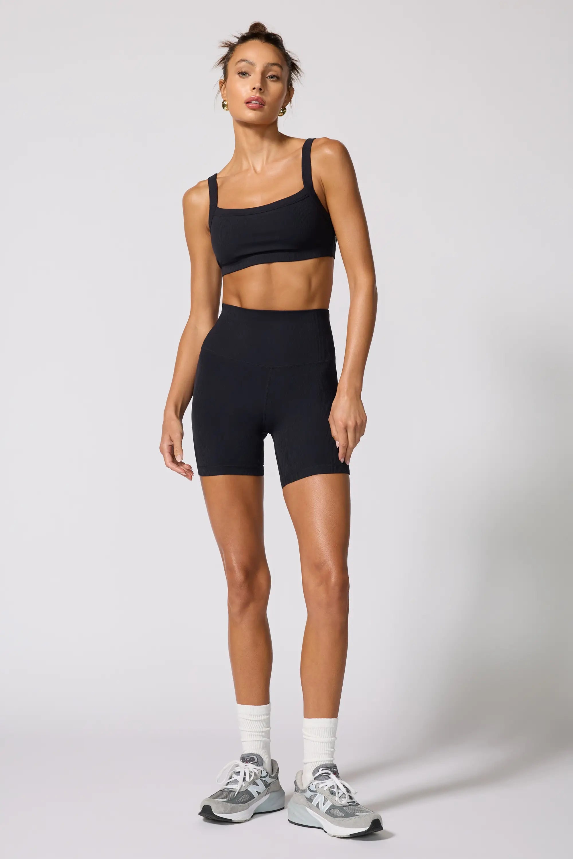 Ribbed Bra - Black