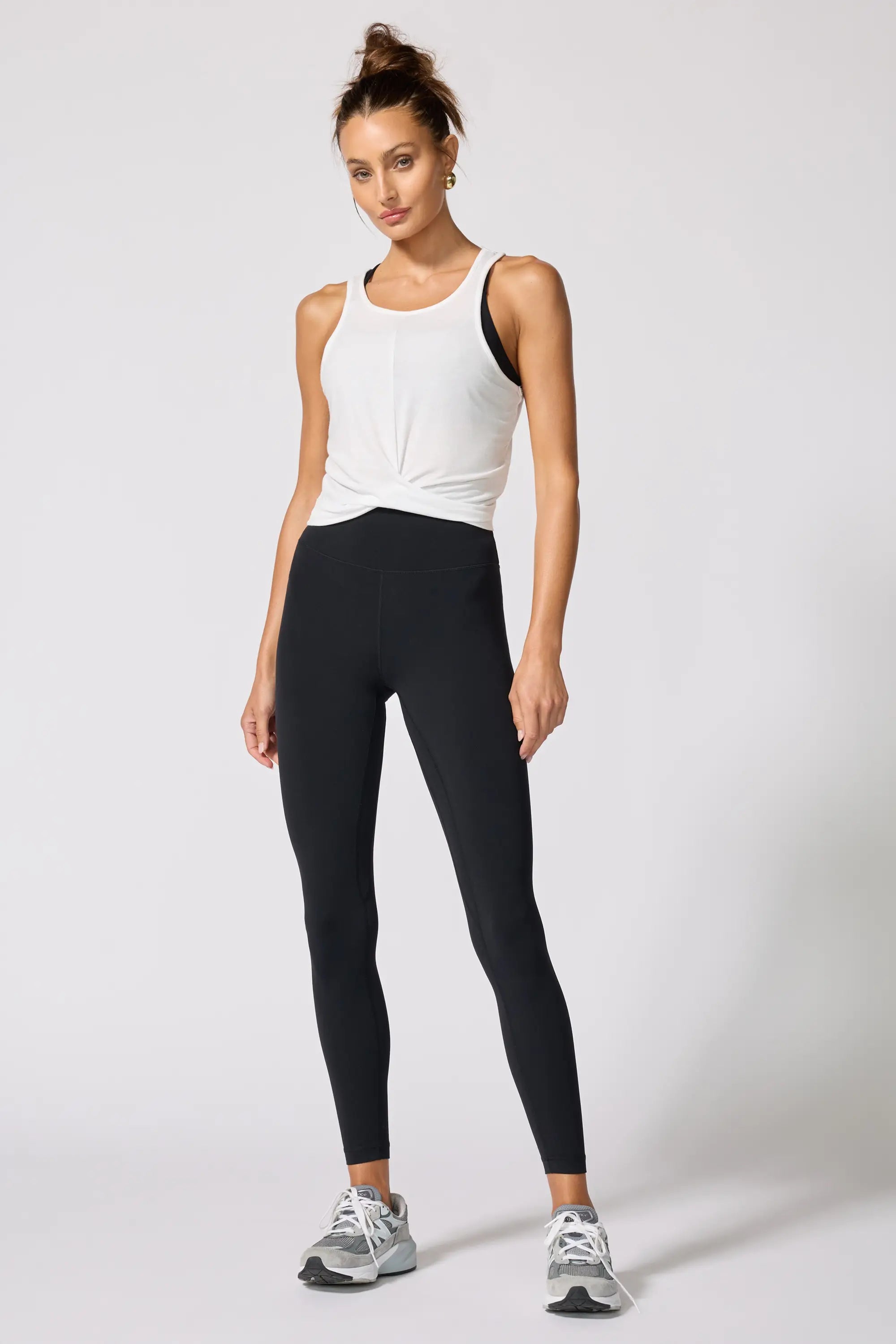 Twist Front Tank - Brilliant White