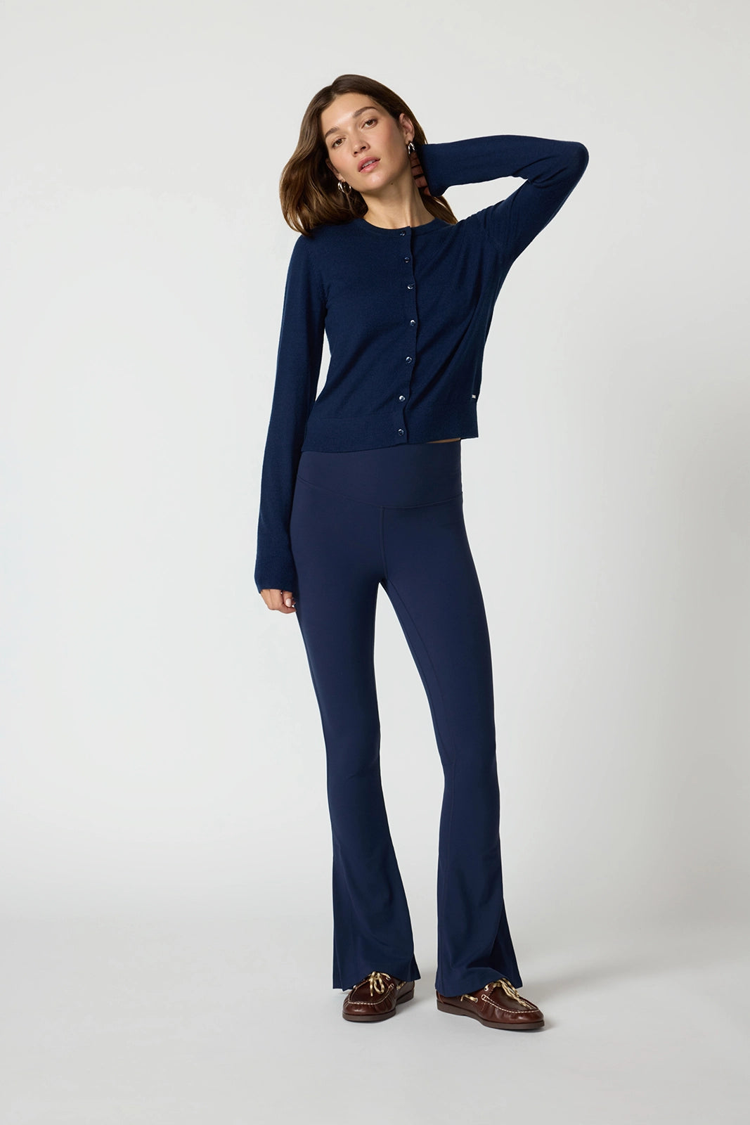 Merino Cardigan - Navy Blazer