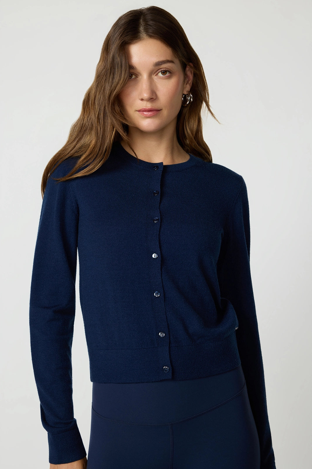 Merino Cardigan - Navy Blazer