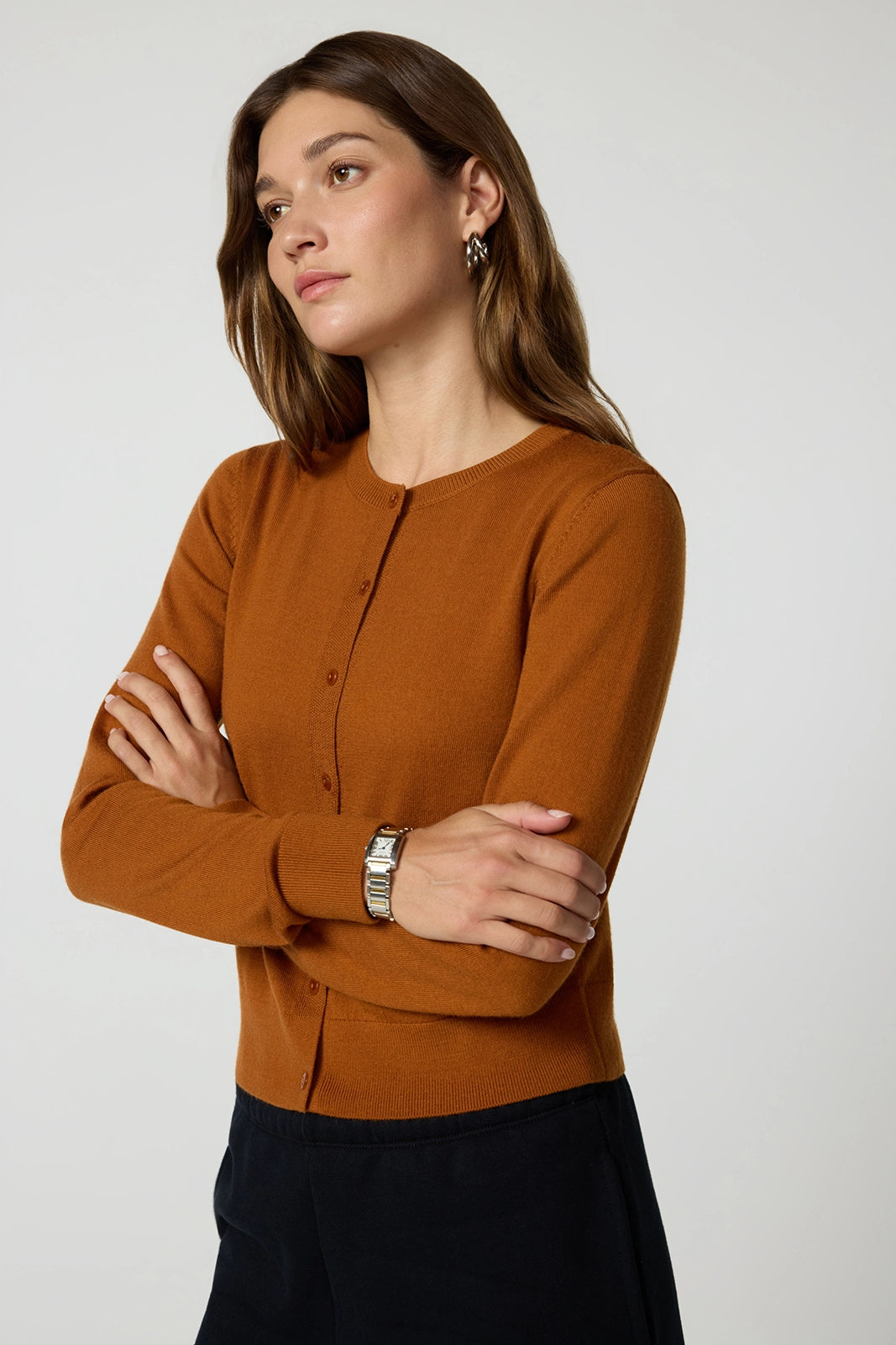 Merino Cardigan - Caramel Cafe